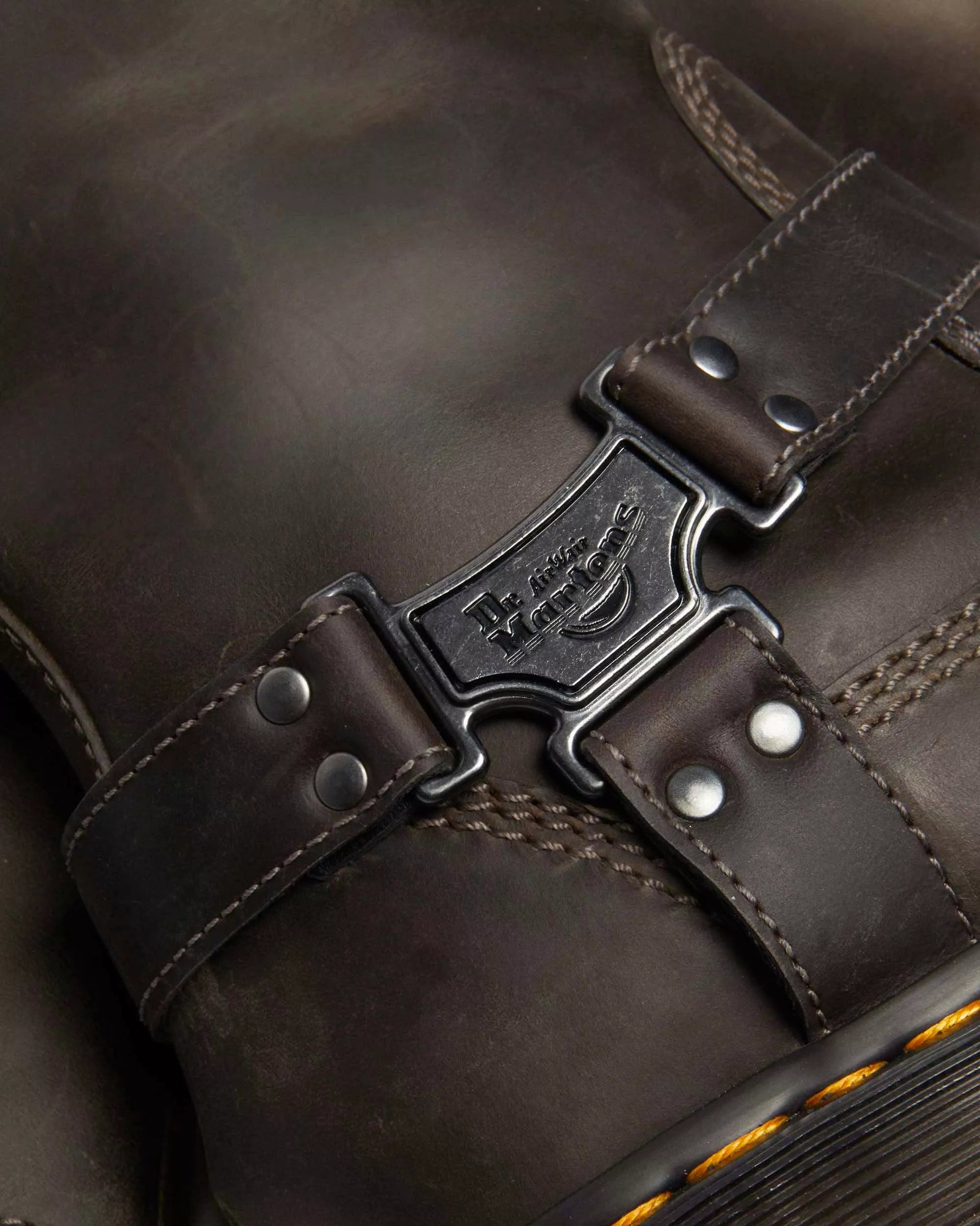 DR MARTENS Stivali Biker ANISTONE Charcoal Grey