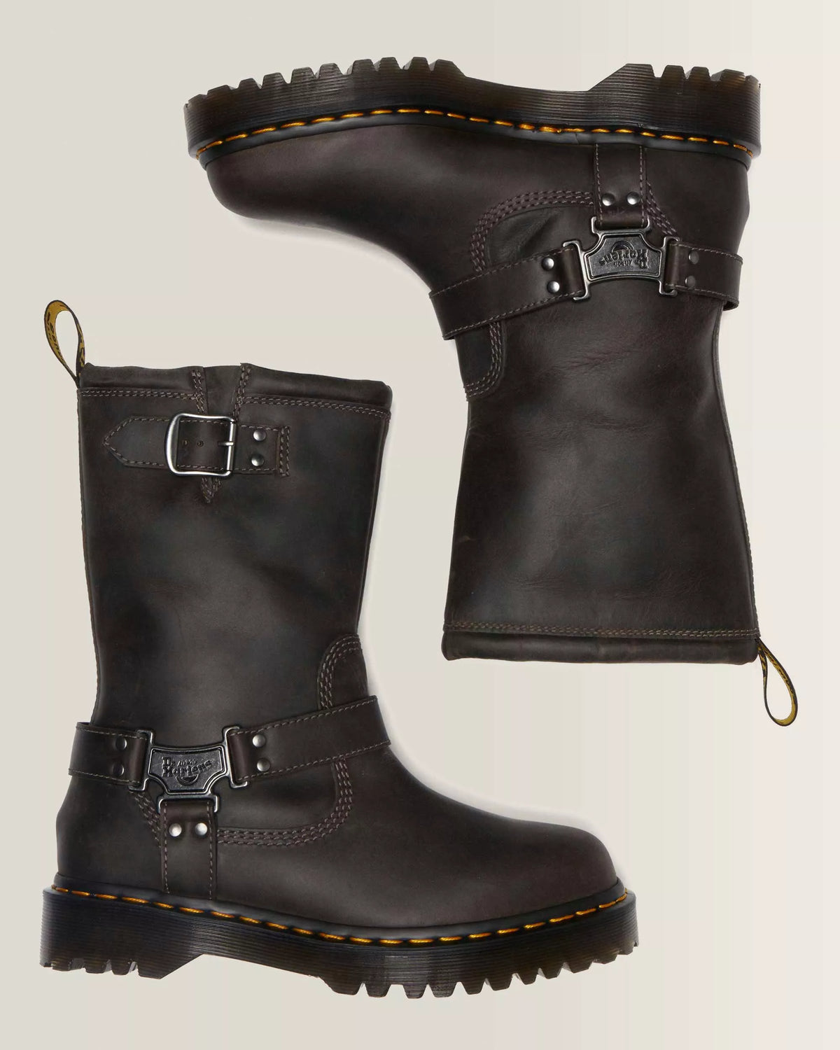 DR MARTENS Stivali Biker ANISTONE Charcoal Grey