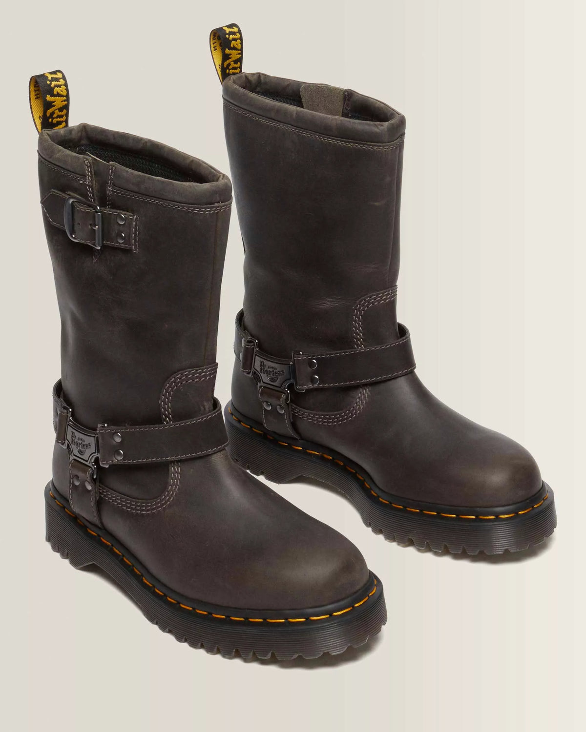 DR MARTENS Stivali Biker ANISTONE Charcoal Grey