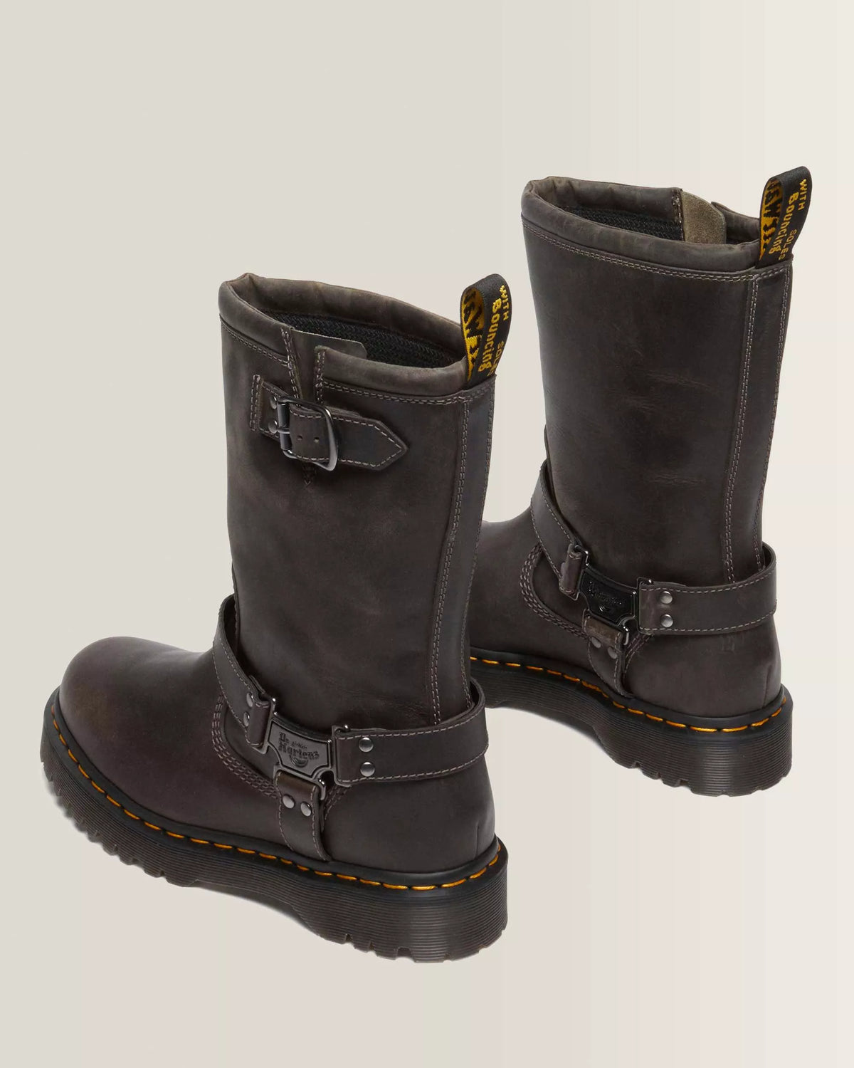 DR MARTENS Stivali Biker ANISTONE Charcoal Grey