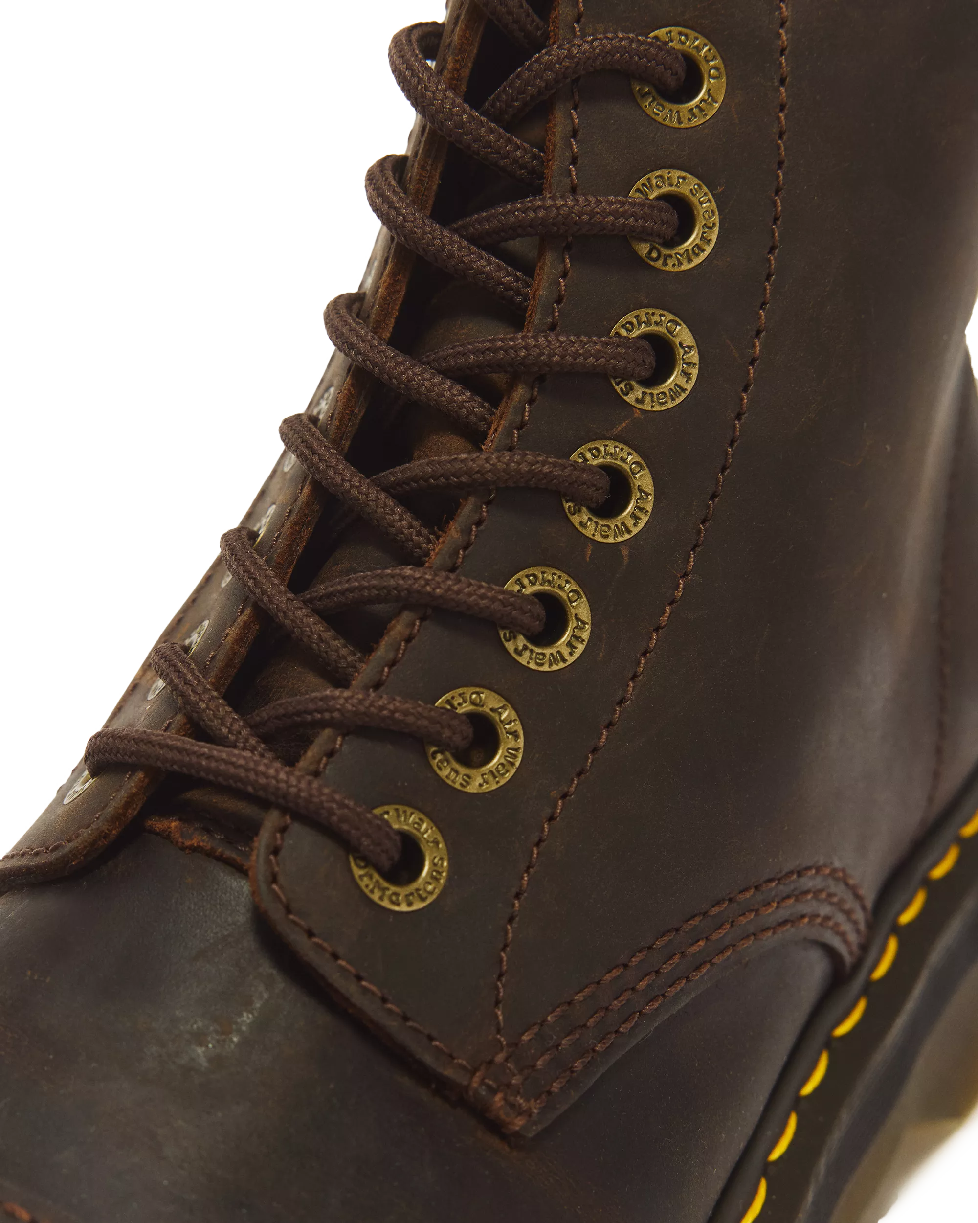 DR MARTENS Stivali Platform SINCLAIR Crazy Horse Dark Brown