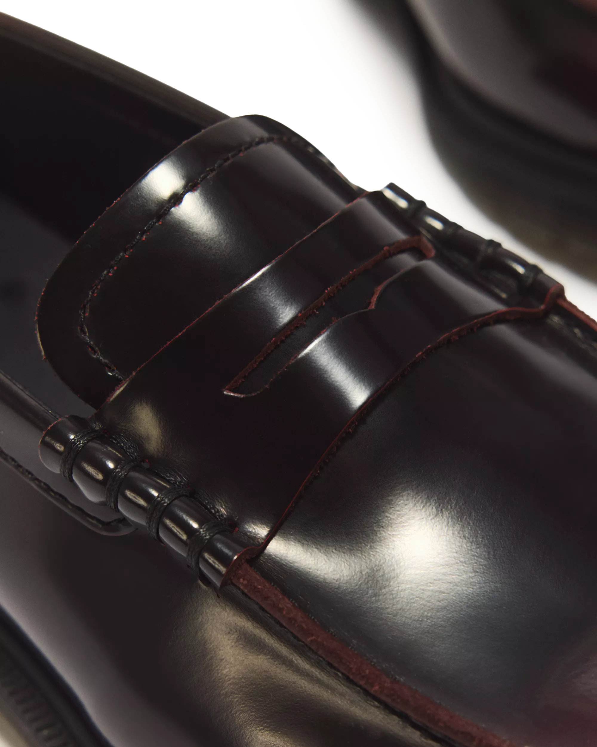 DR MARTENS Mocassini MAYFARE in pelle rub off Cherry Red