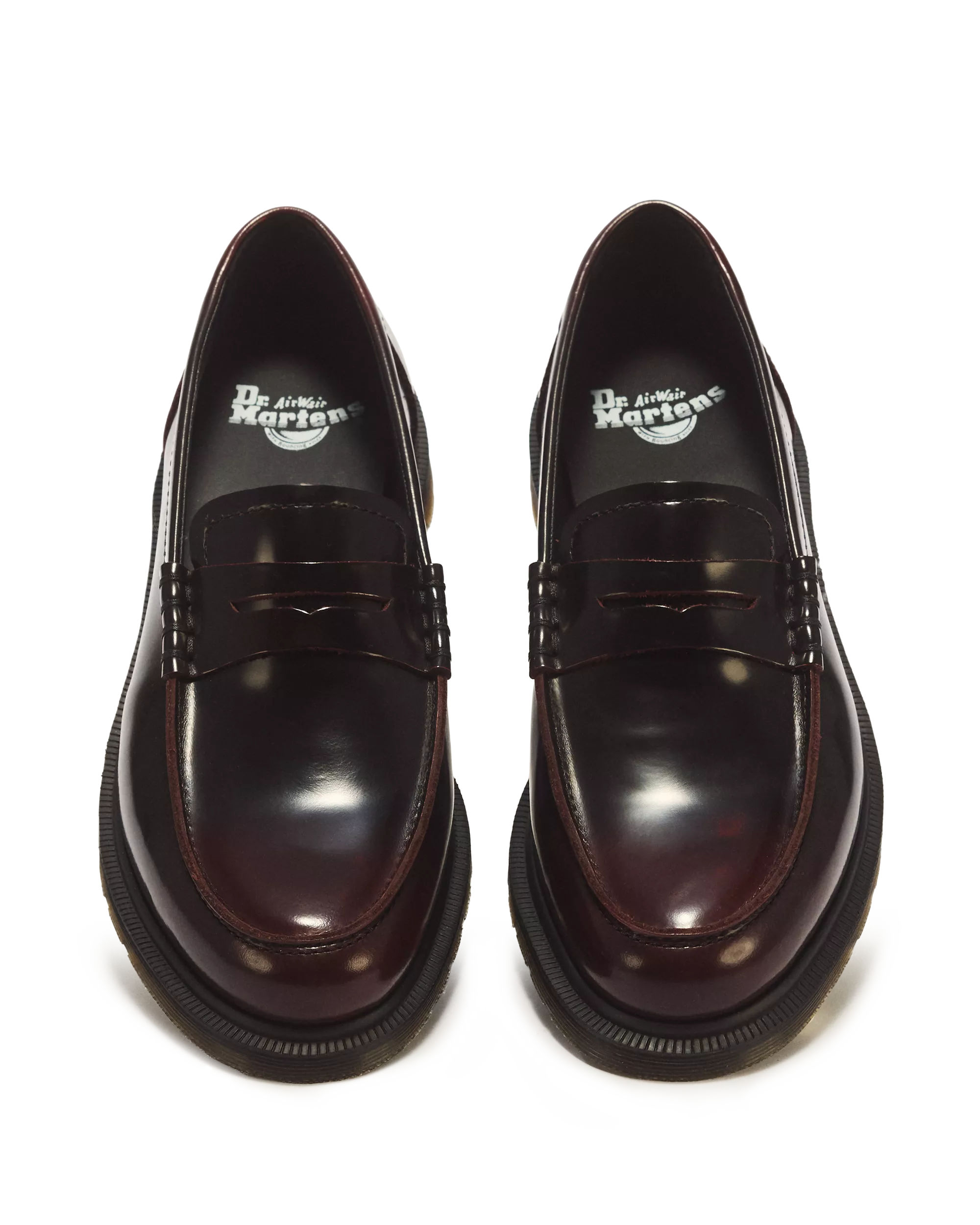 DR MARTENS Mocassini MAYFARE in pelle rub off Cherry Red