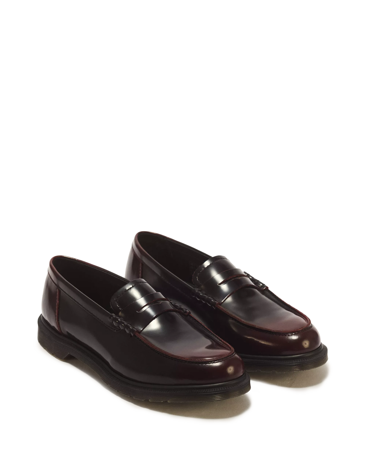DR MARTENS Mocassini MAYFARE in pelle rub off Cherry Red