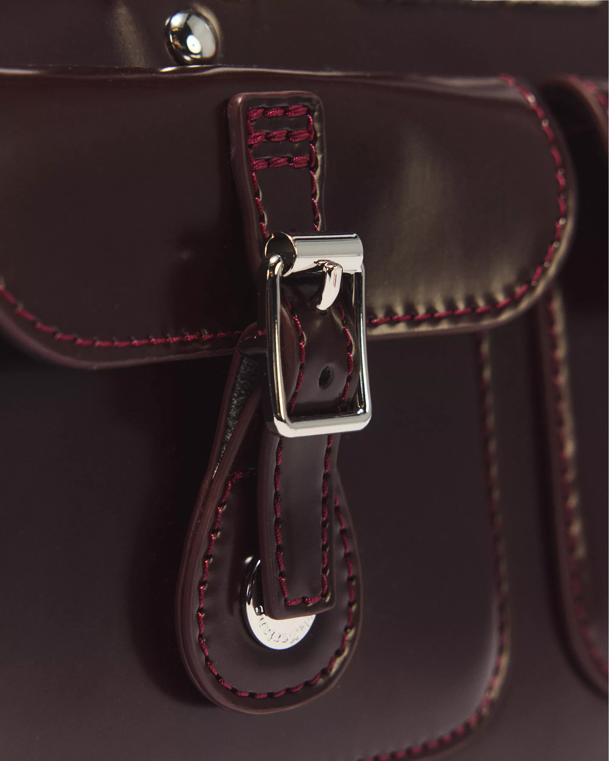 DR MARTENS Borsa con manici in pelle vegan Rub Off CHERRY RED