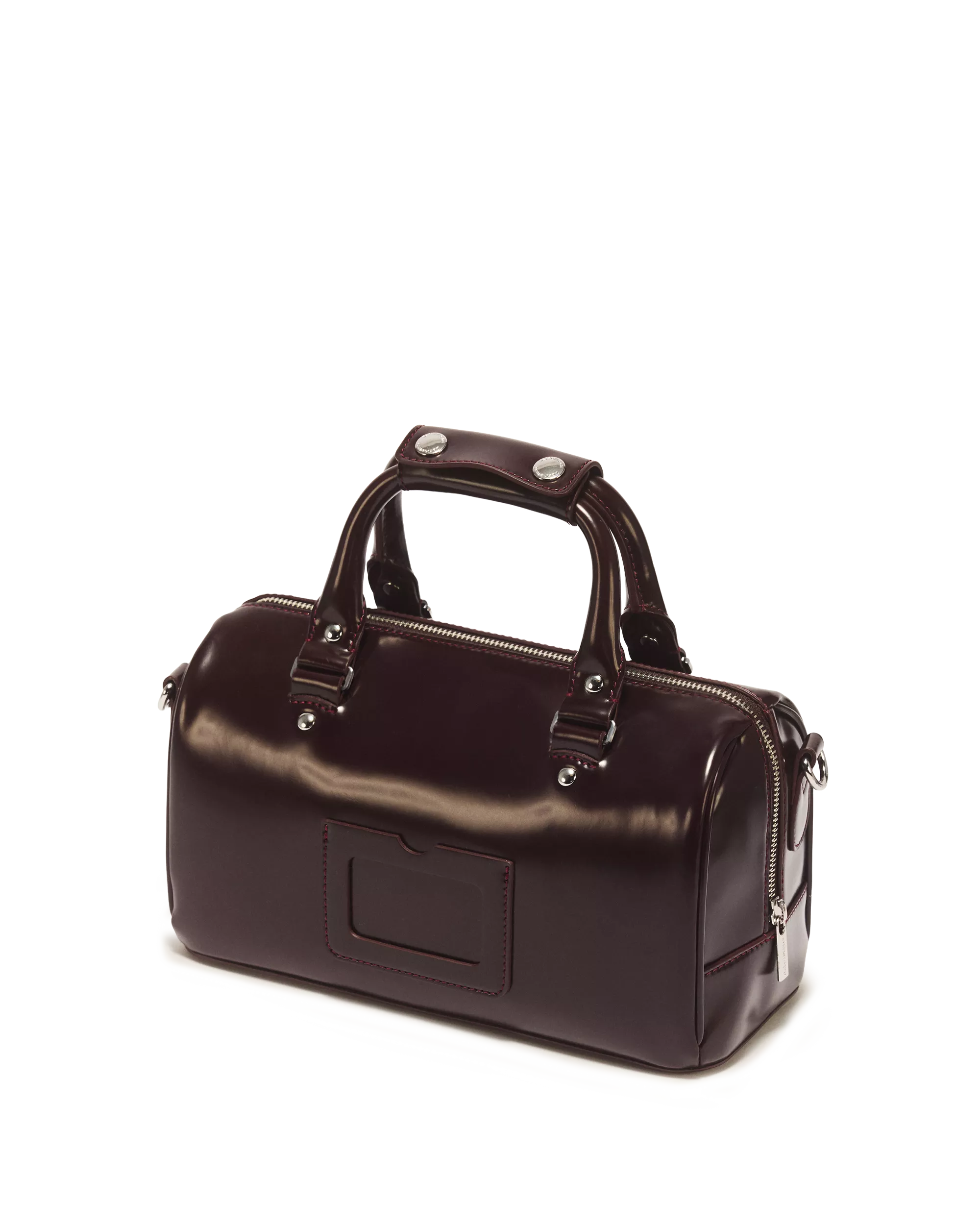 DR MARTENS Borsa con manici in pelle vegan Rub Off CHERRY RED