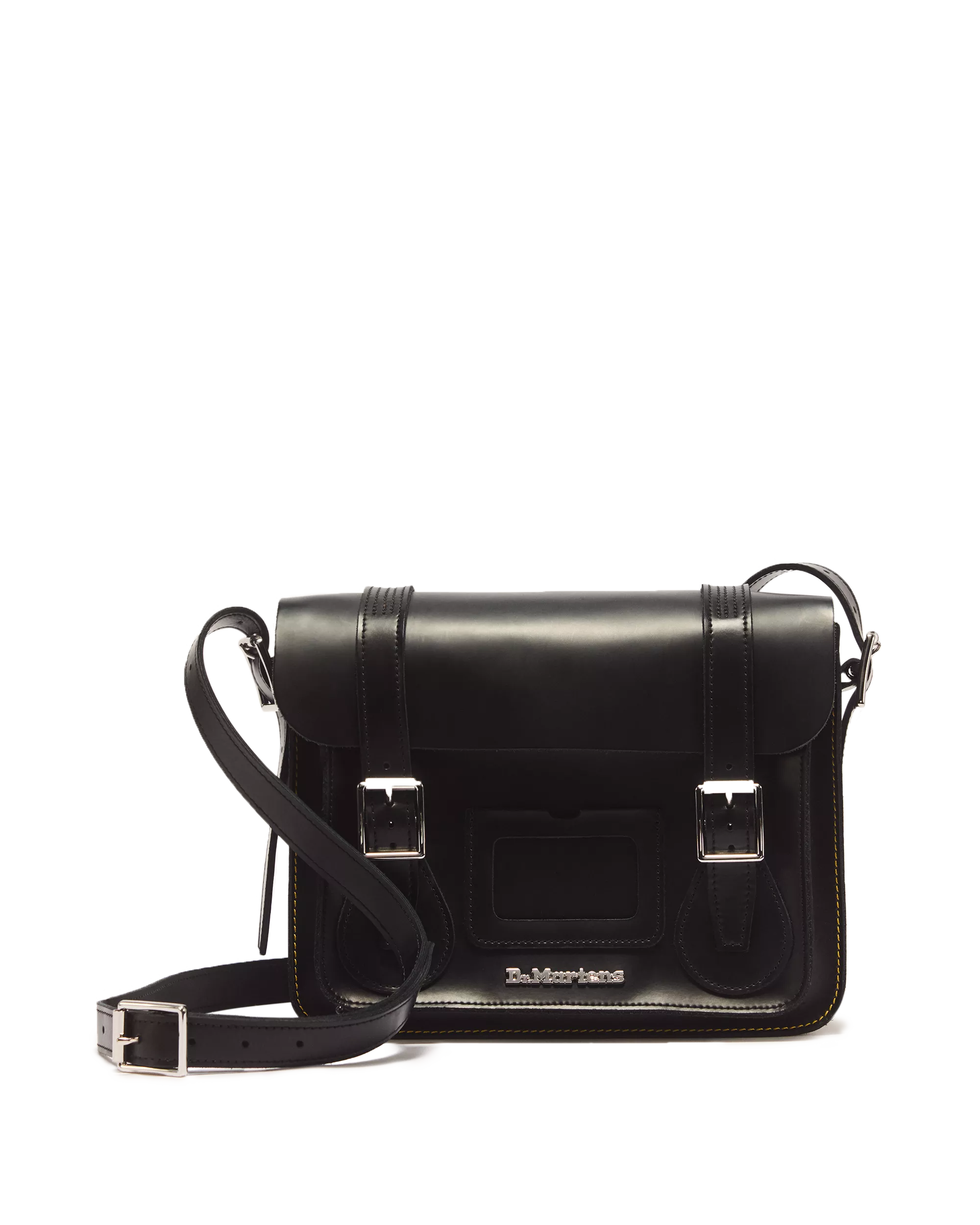DR MARTENS Borsa a tracolla in pelle Kiev BLACK