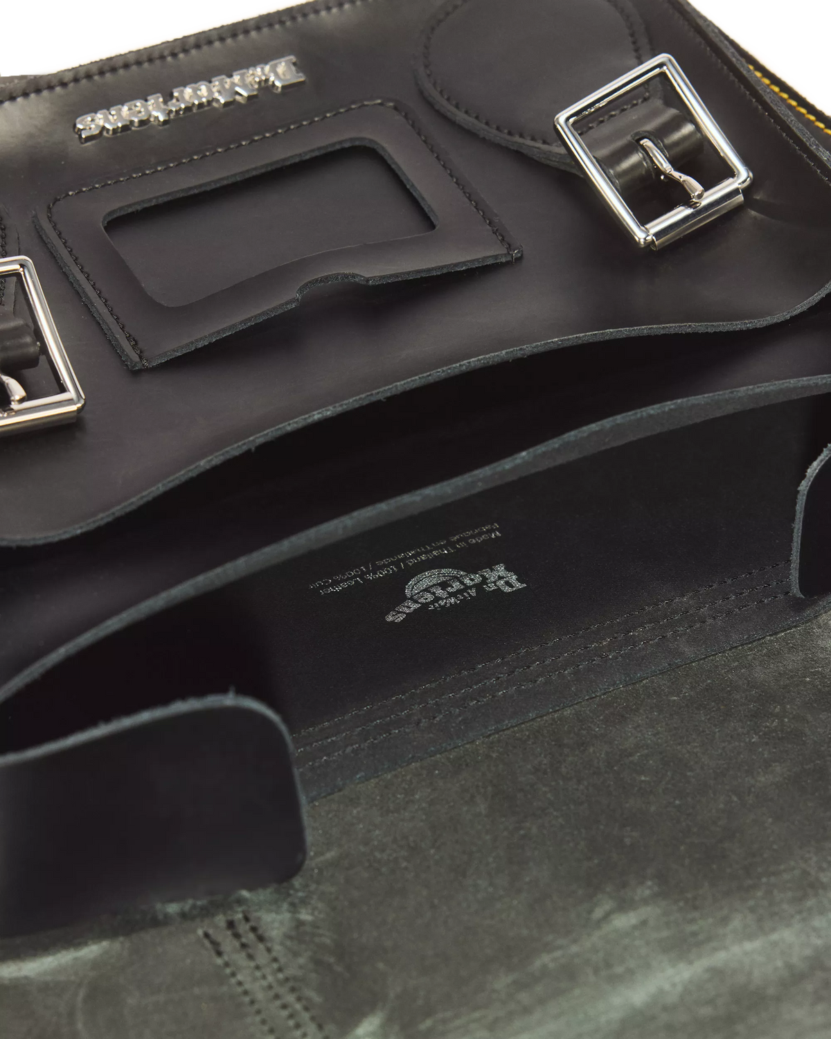 DR MARTENS Borsa a tracolla in pelle Kiev BLACK