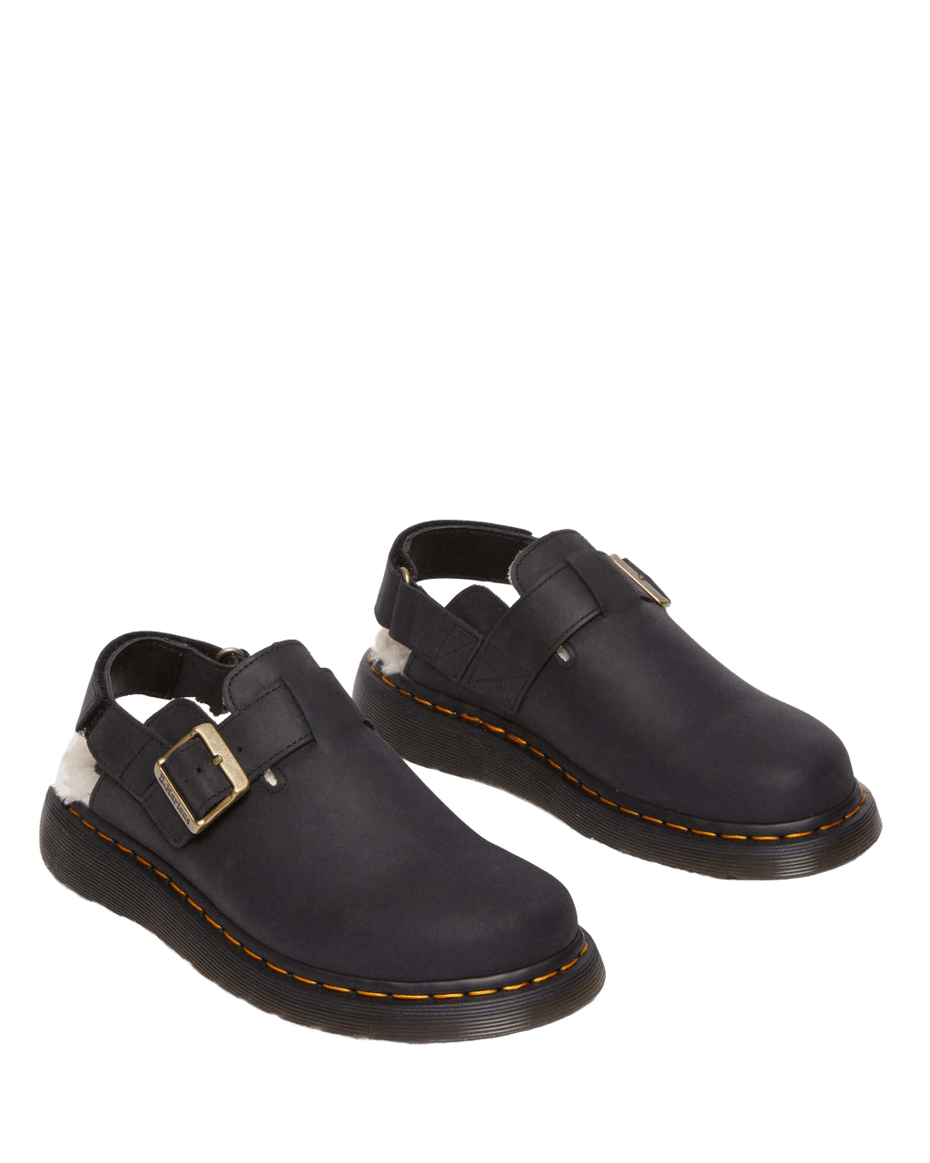 MULES DR MARTENS JORGE II FODERATI IN PELLICCIA SINTETICA 