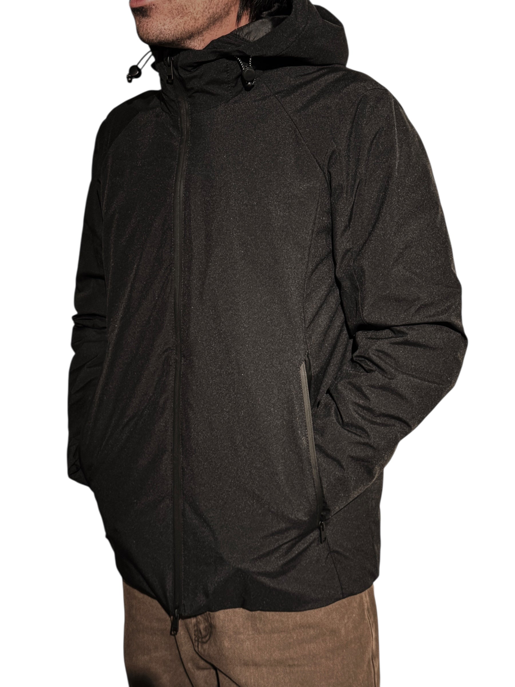 HAMAKI-HO Giacca imbottita con cappuccio NERA