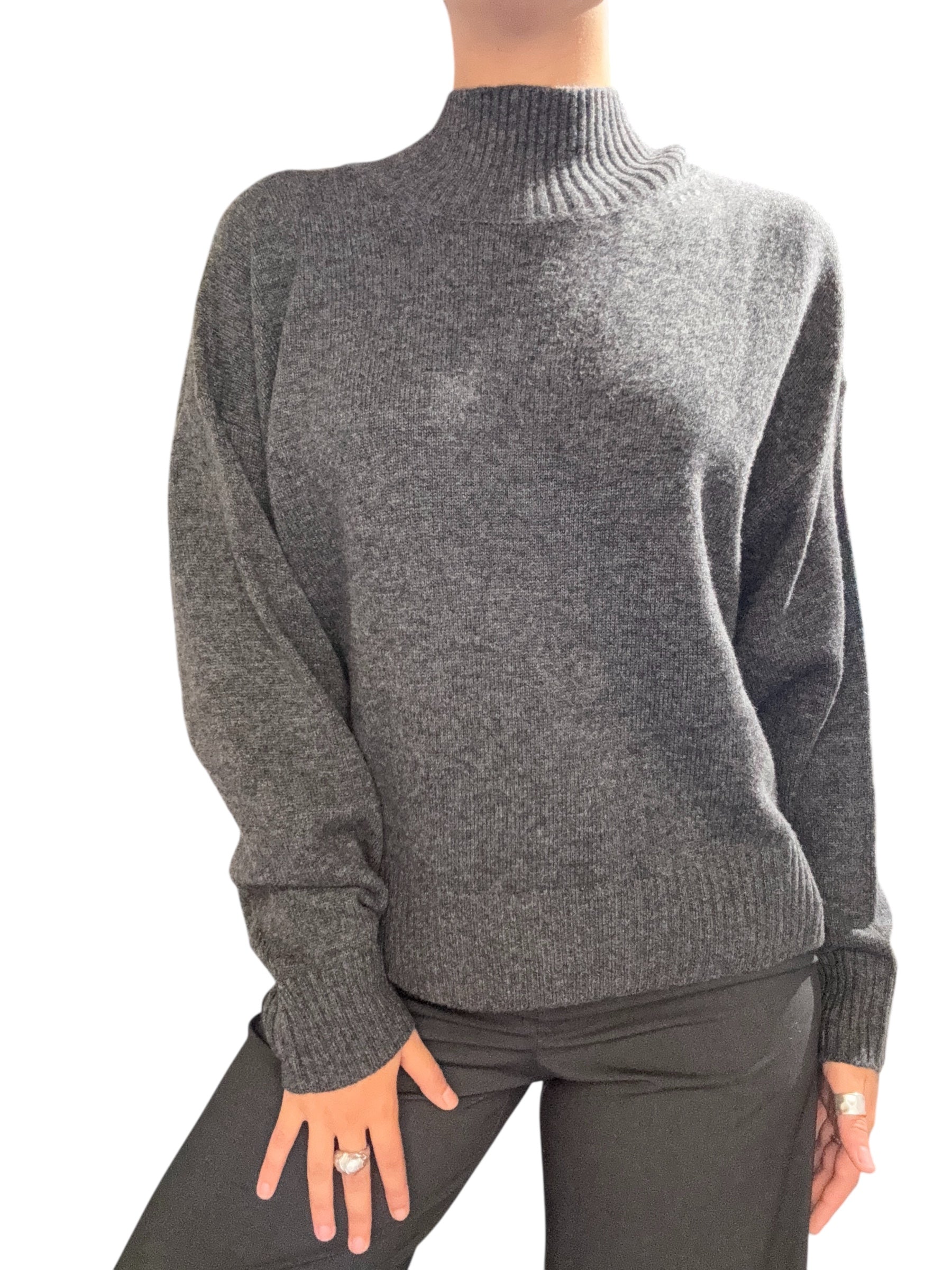 TENSIONE IN Maglia in lana catrame