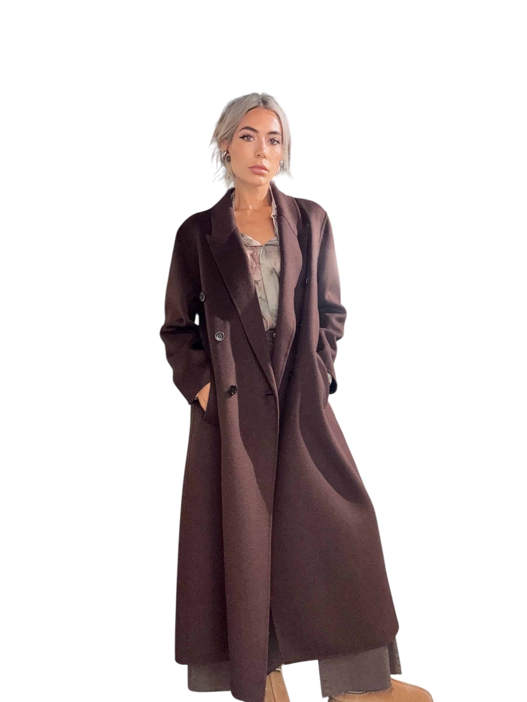 COSÌ ALLURE Cappotto Taglio Lungo Fondente