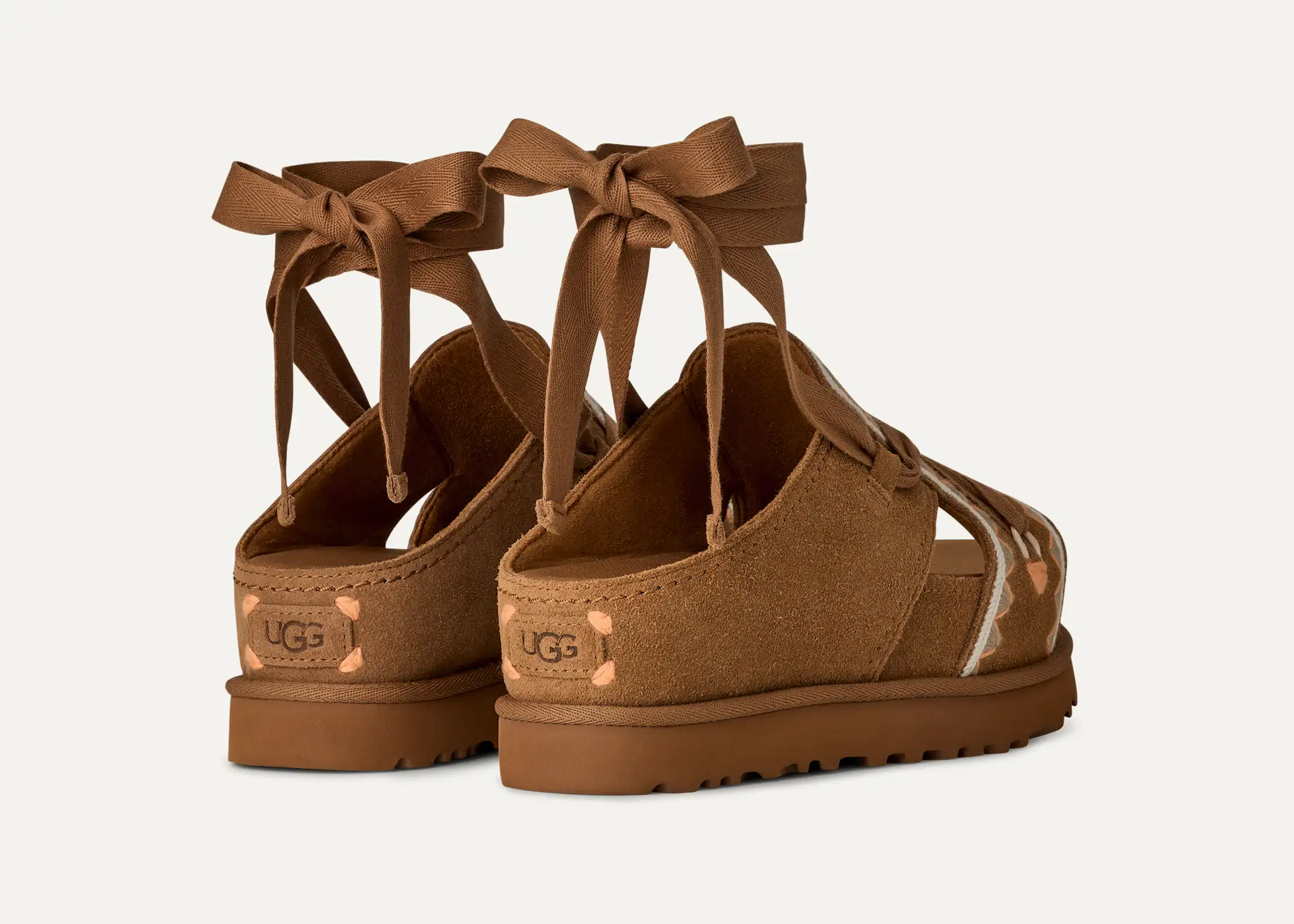 UGG Sandali Donna Goldenstar Hi Artistitch Chestnut