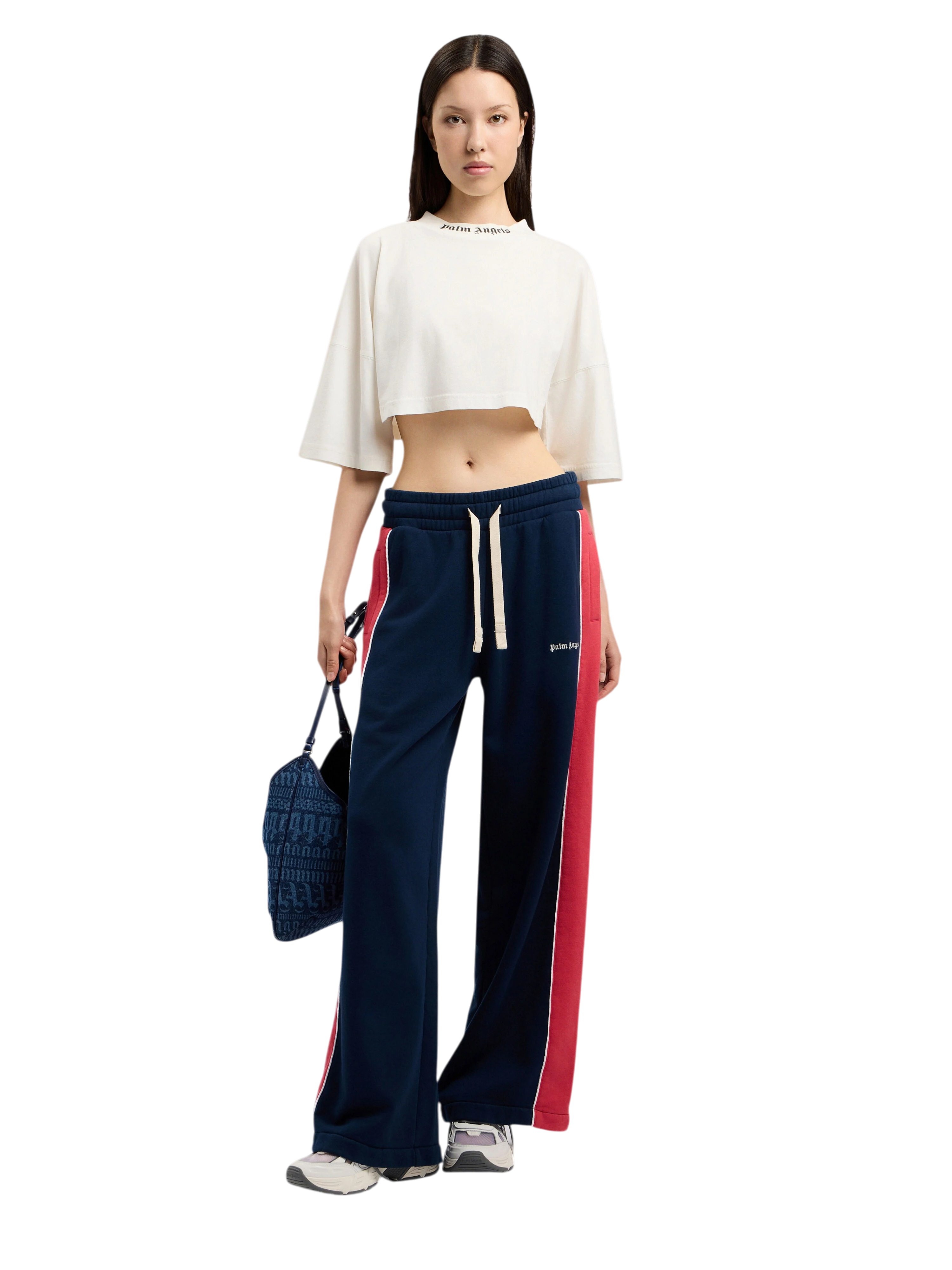 PALM ANGELS Classic Logo Mini T-Shirt Off White Black