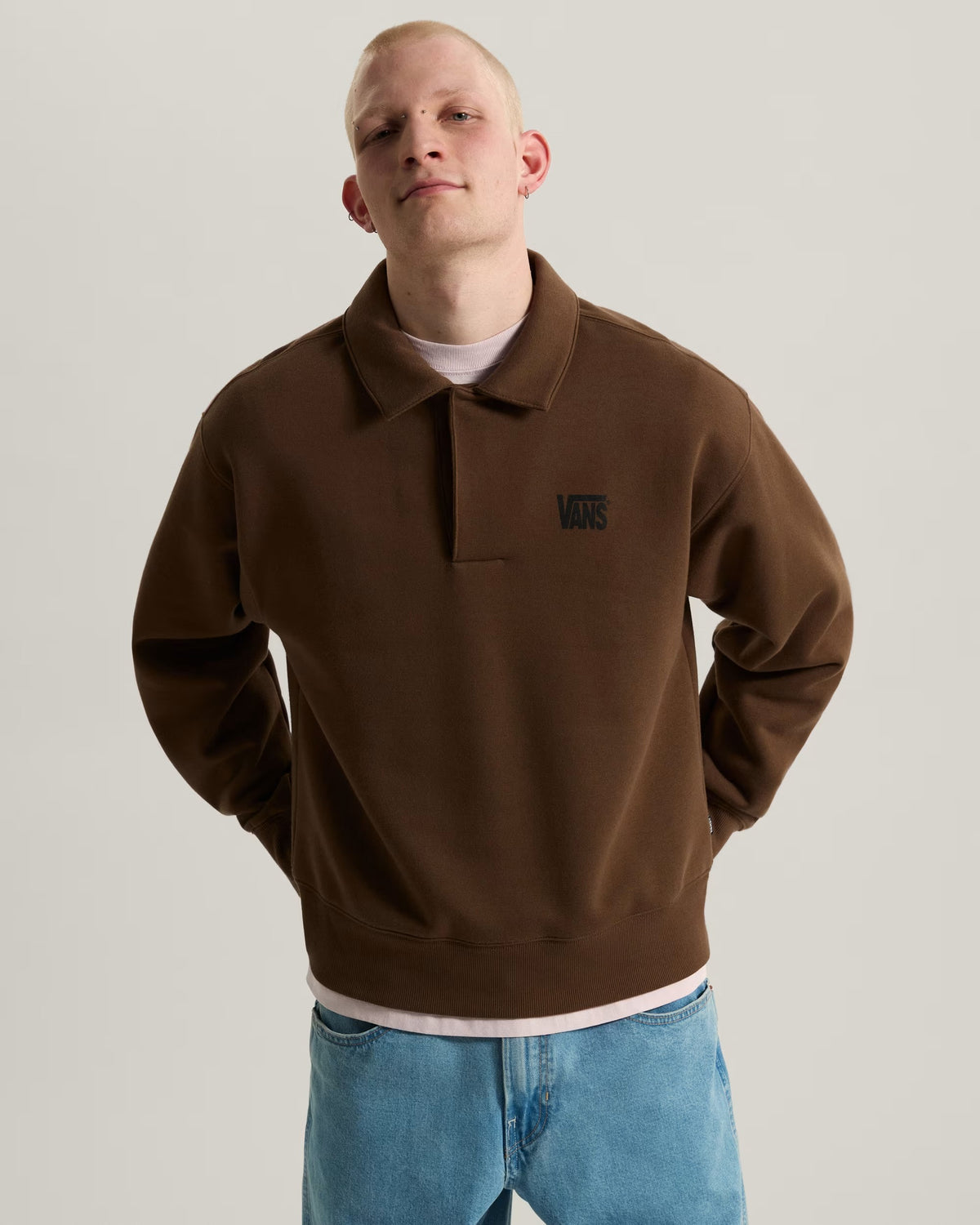VANS FELPA POLO Brown