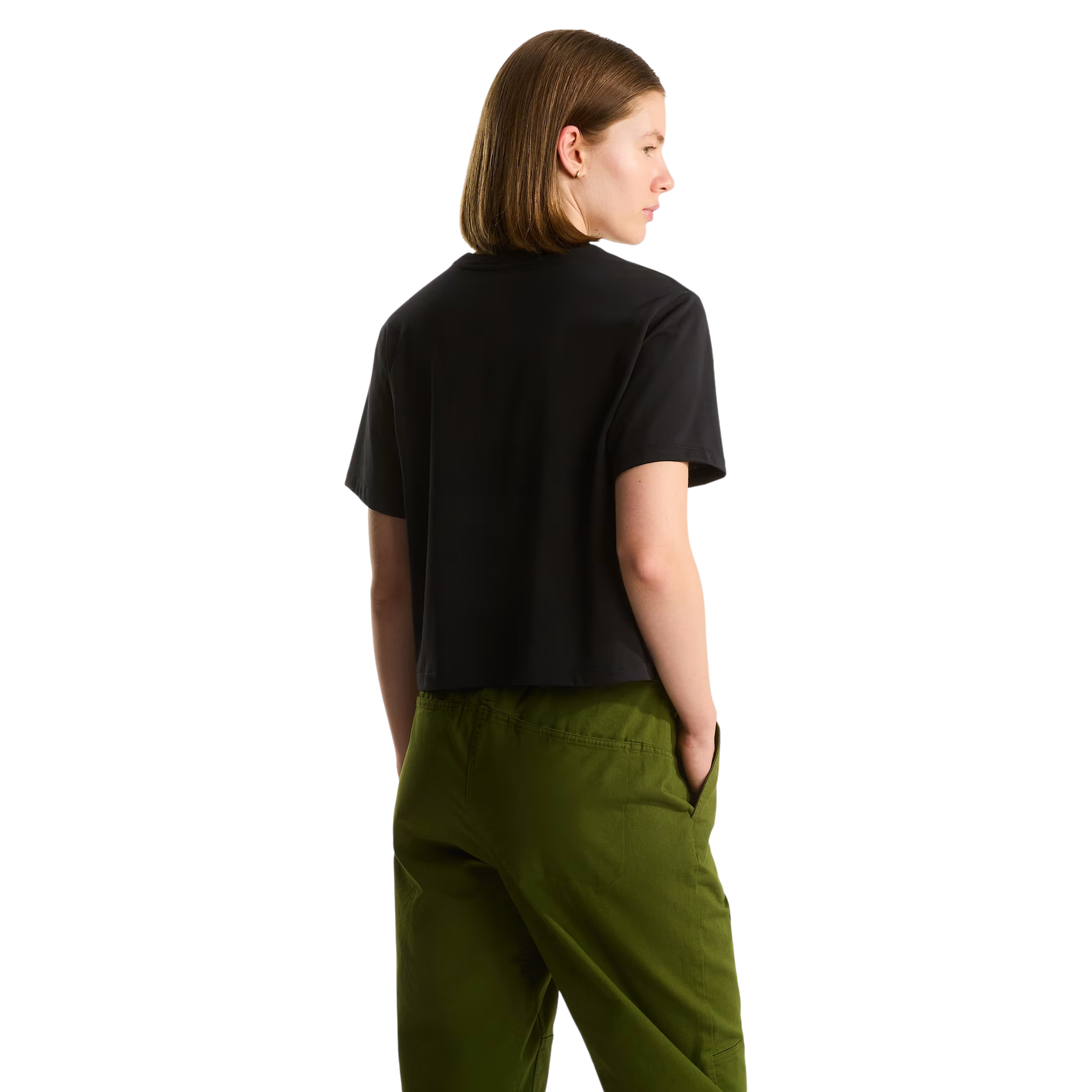THE NORTH FACE T-shirt Evolution Simple Dome Cropped Relaxed da donna TNF Black