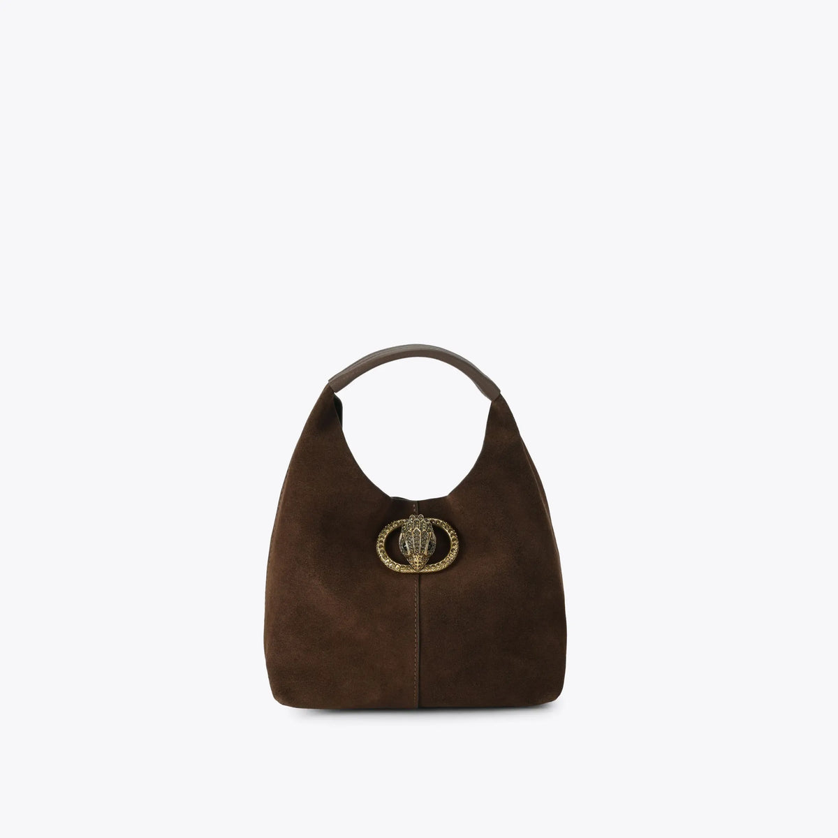 KURT GEIGER Chelsea SM Slouch Hobo Dark Brown