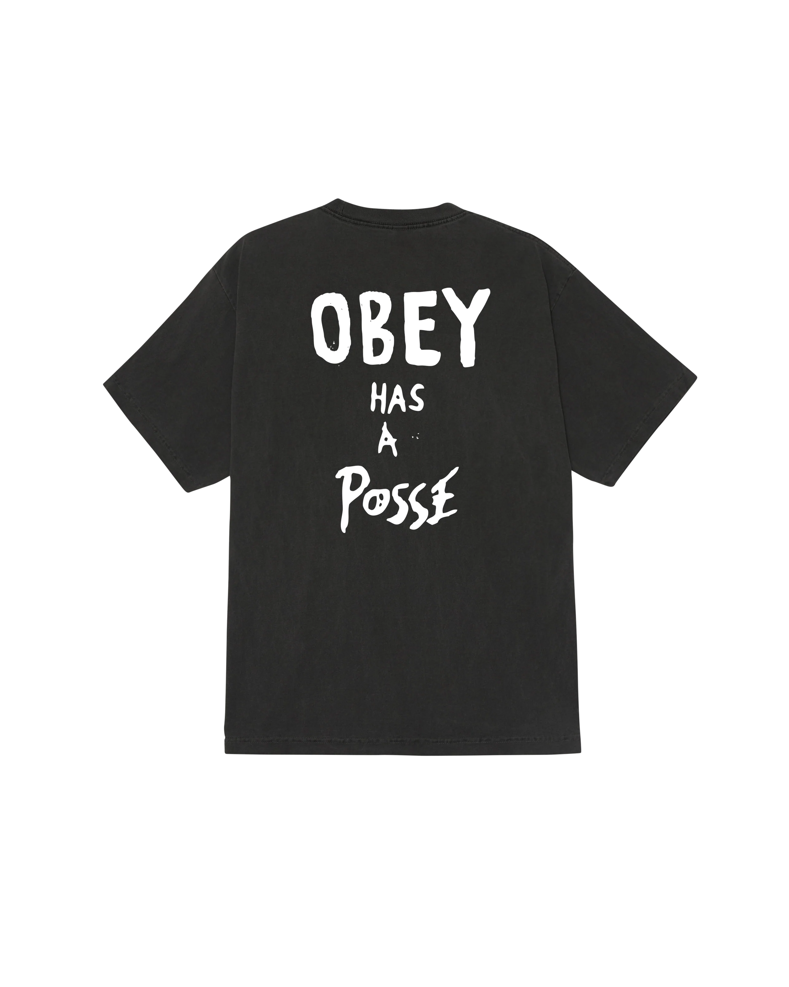 T-SHIRT OBEY OBEY HAS A POSSE Pigment Dusty Black