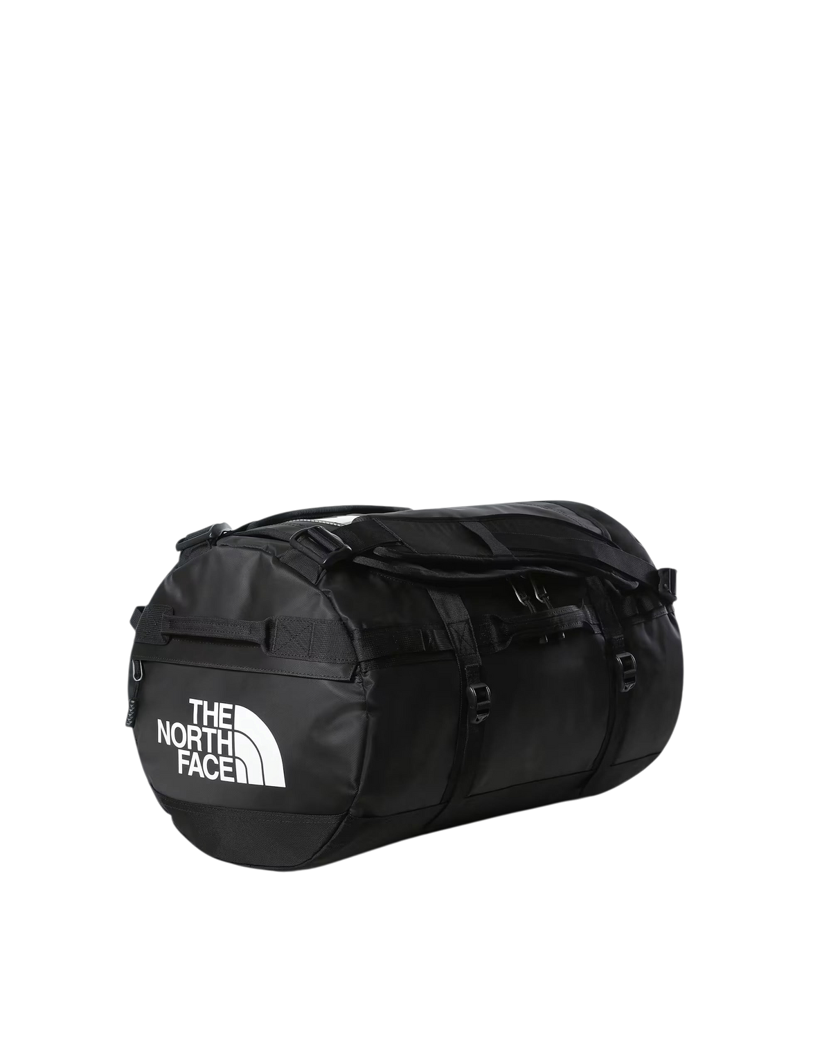 Borsone Blaze Shop The North Face Base Camp Duffel 50L nero in poliestere resistente con logo bianco