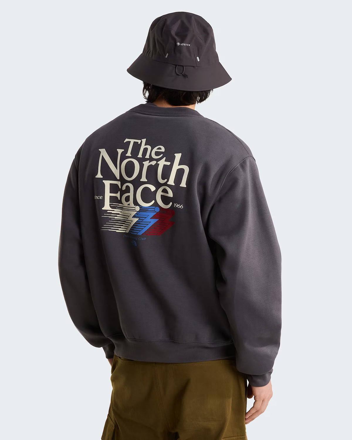 THE NORTH FACE Felpa Retro Trail Relaxed Anthracite Grey