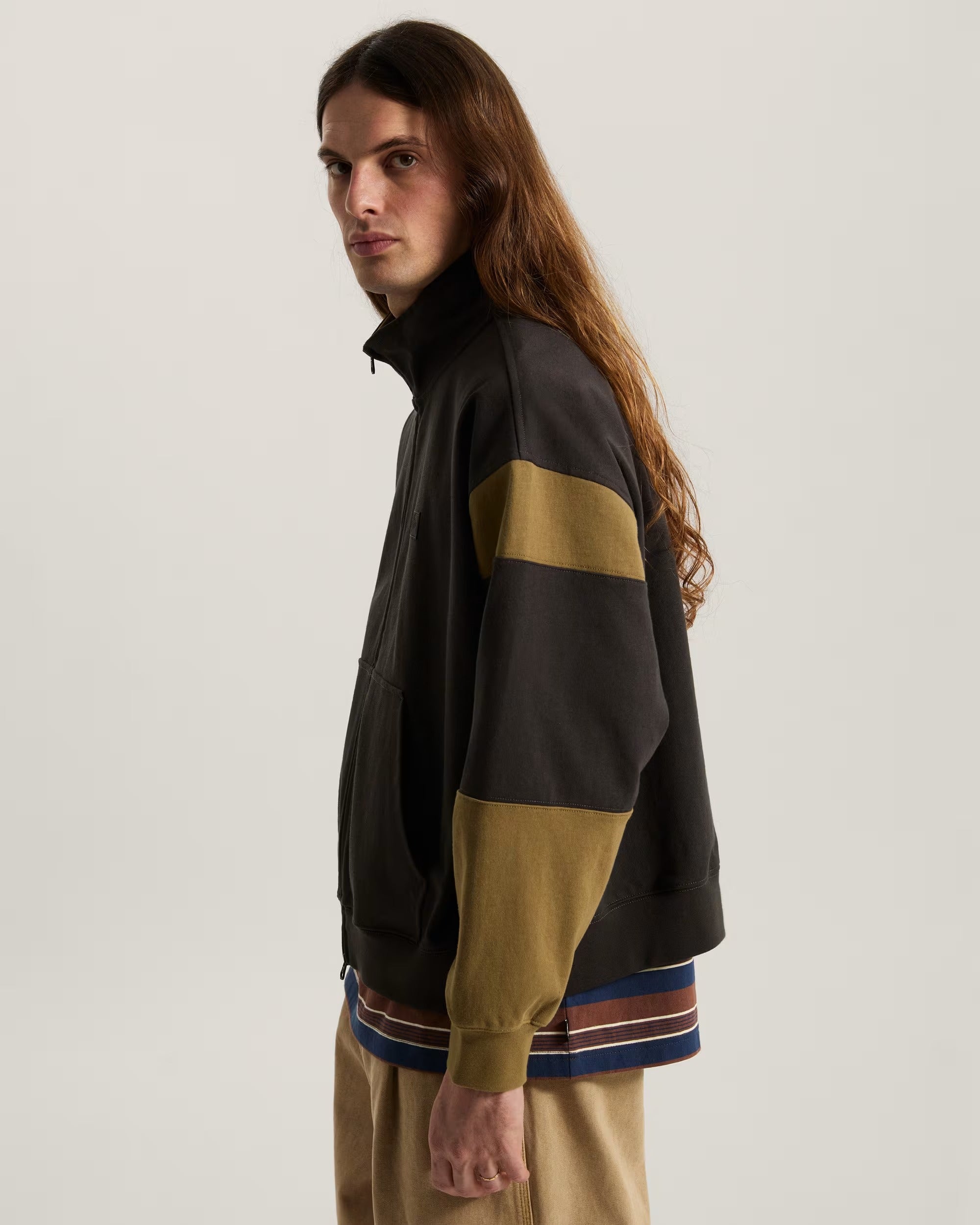 VANS FELPA con collo a lupetto e zip intera Retro Sport Black