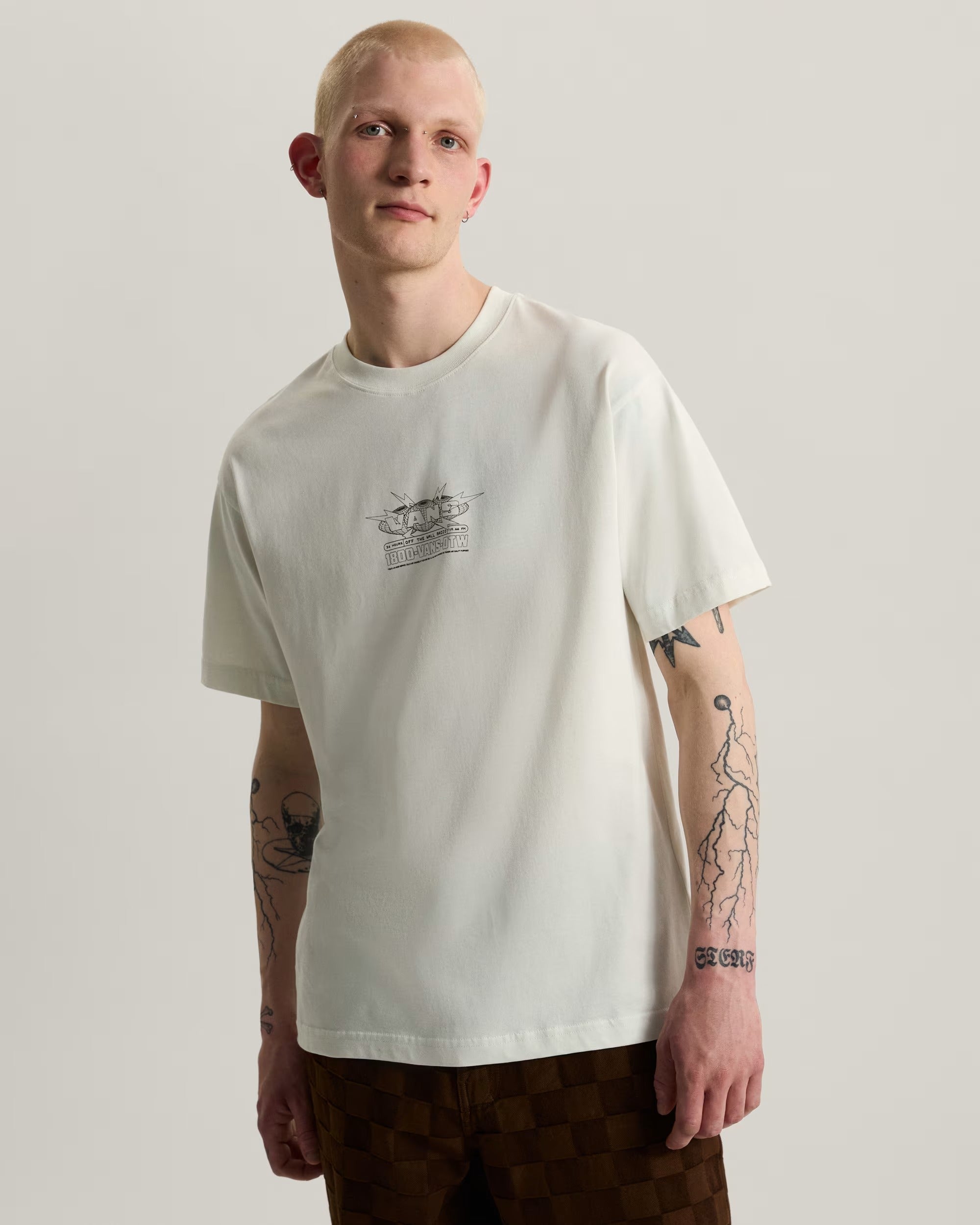 VANS T-SHIRT Hotline Radio Off White