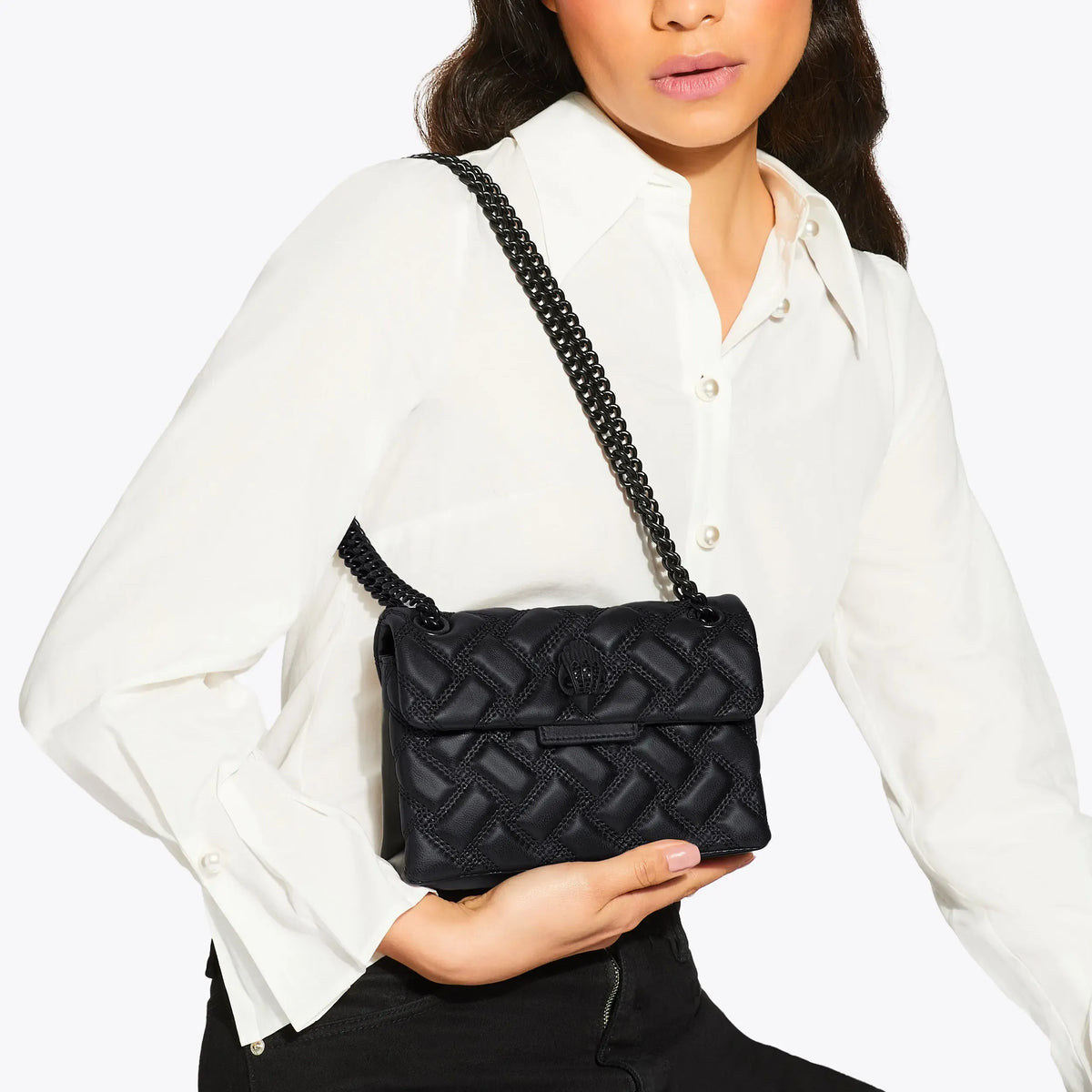KURT GEIGER Mini Kensington Black Mono