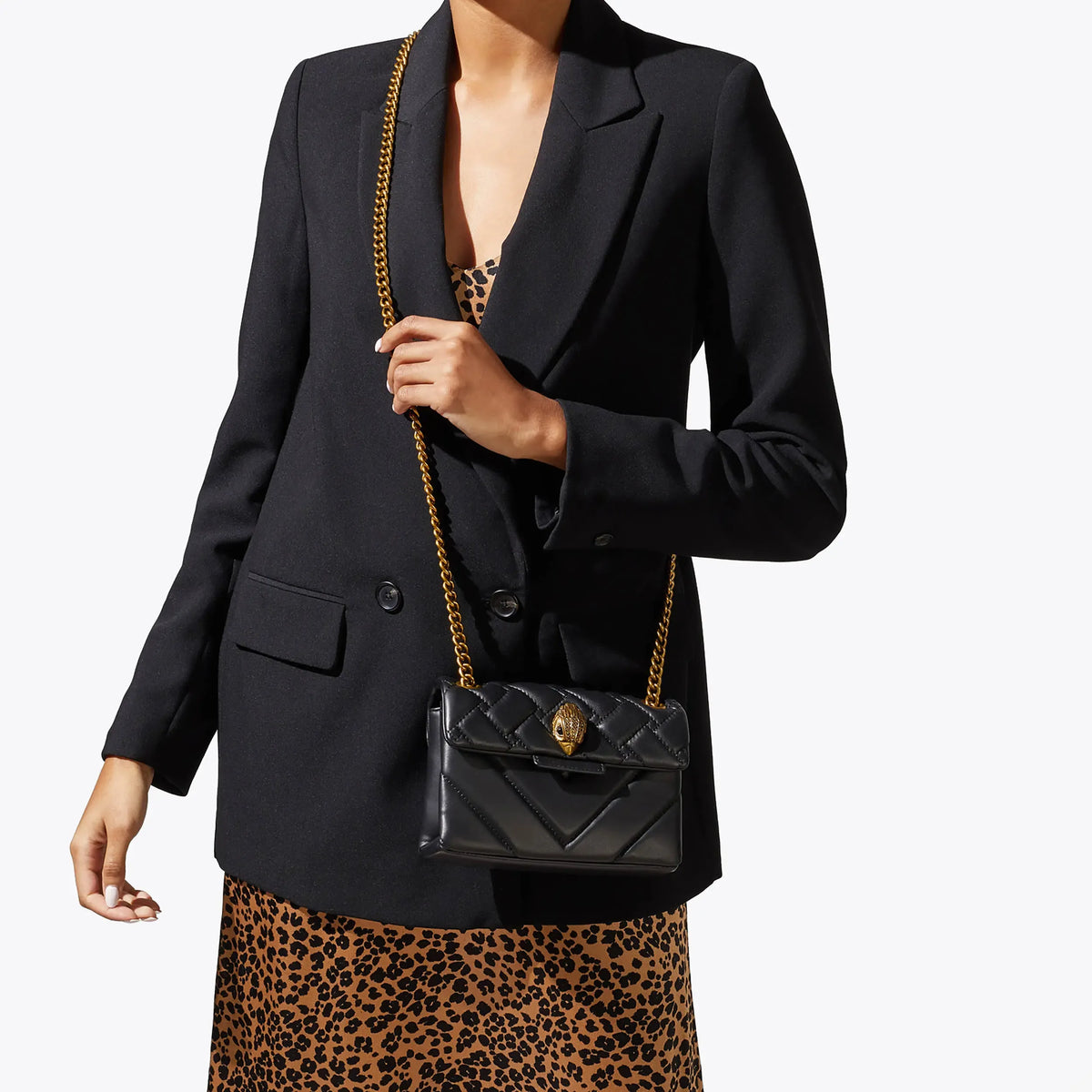 KURT GEIGER Mini Kensington Black Gold