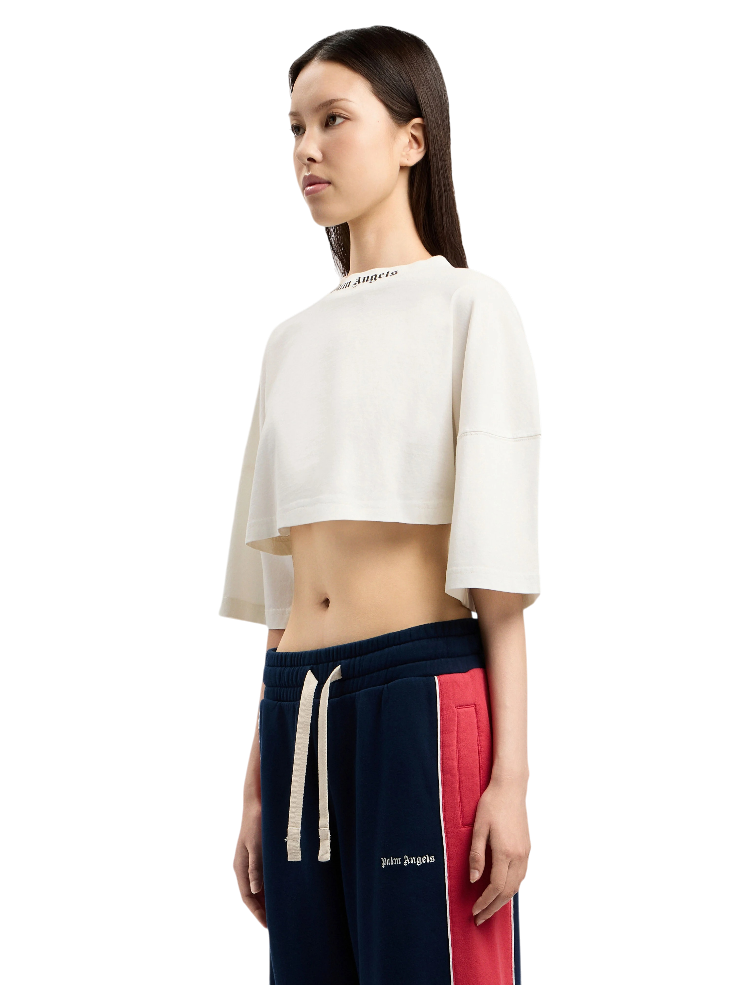 PALM ANGELS Classic Logo Mini T-Shirt Off White Black