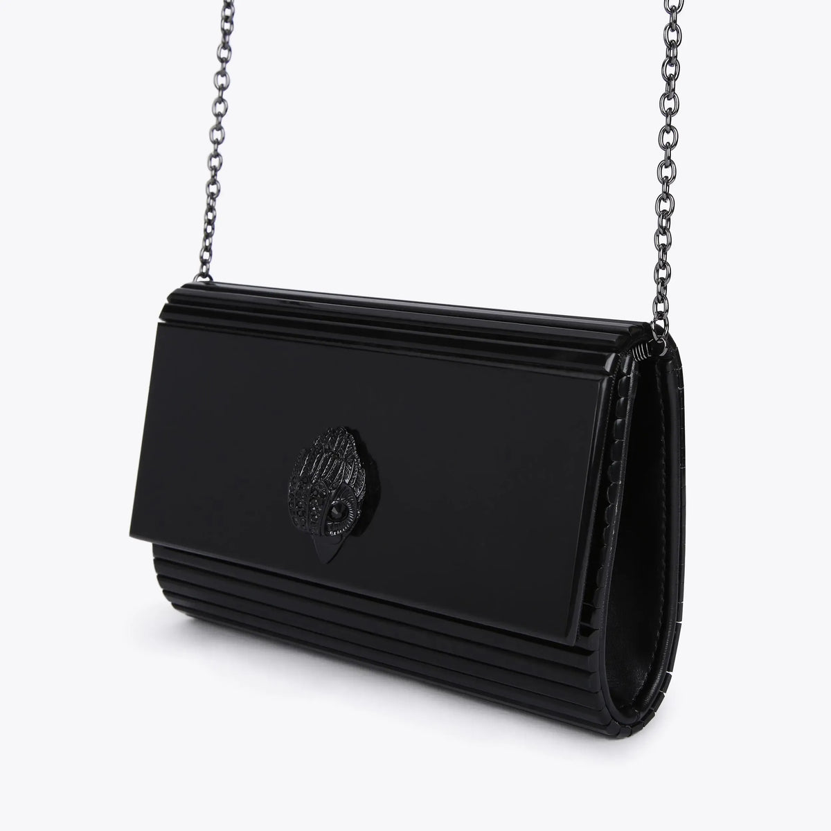 KURT GEIGER Drench Party Eagle Clutch Bag Black