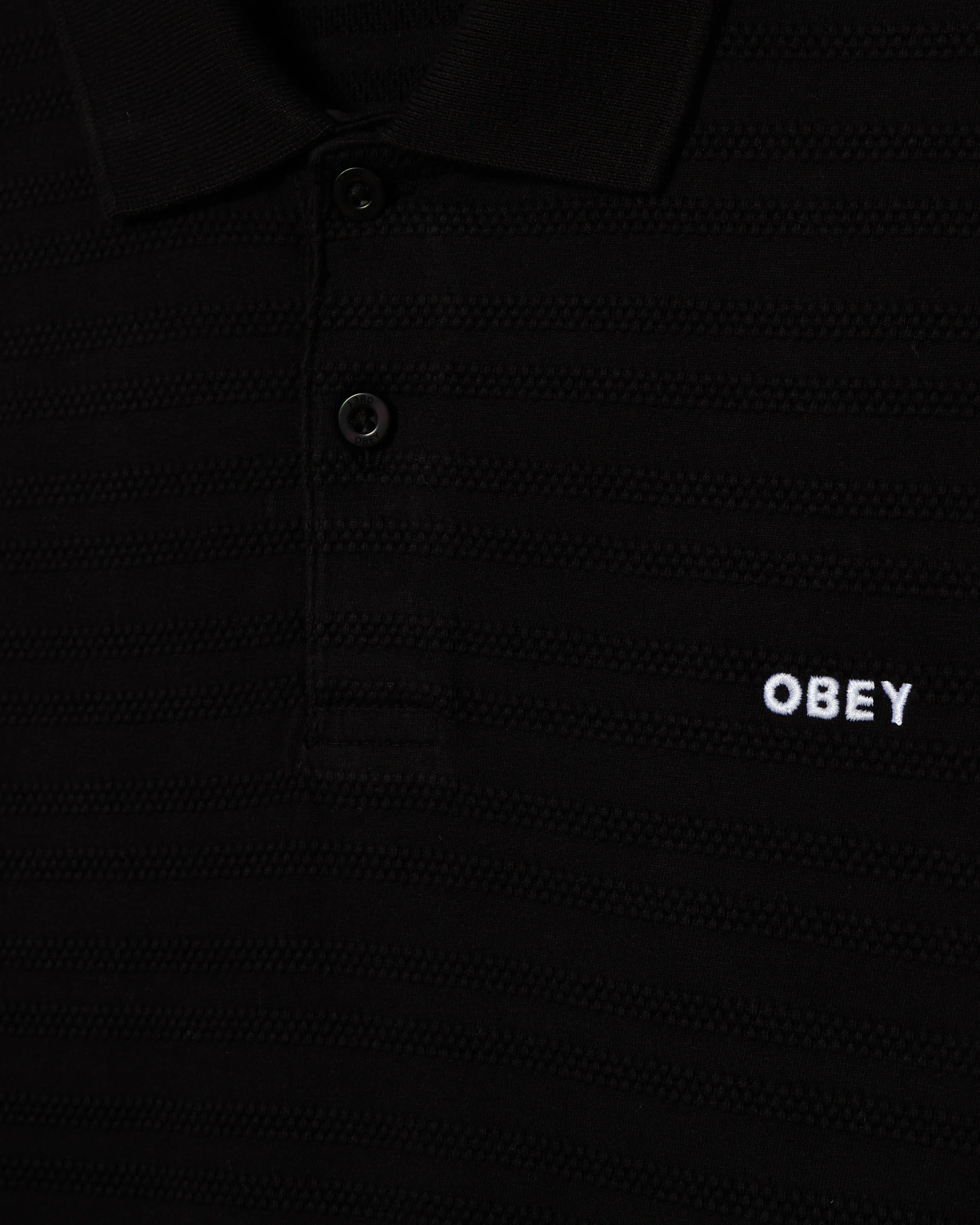 OBEY T-Shirt Bold Polo Pigment Black