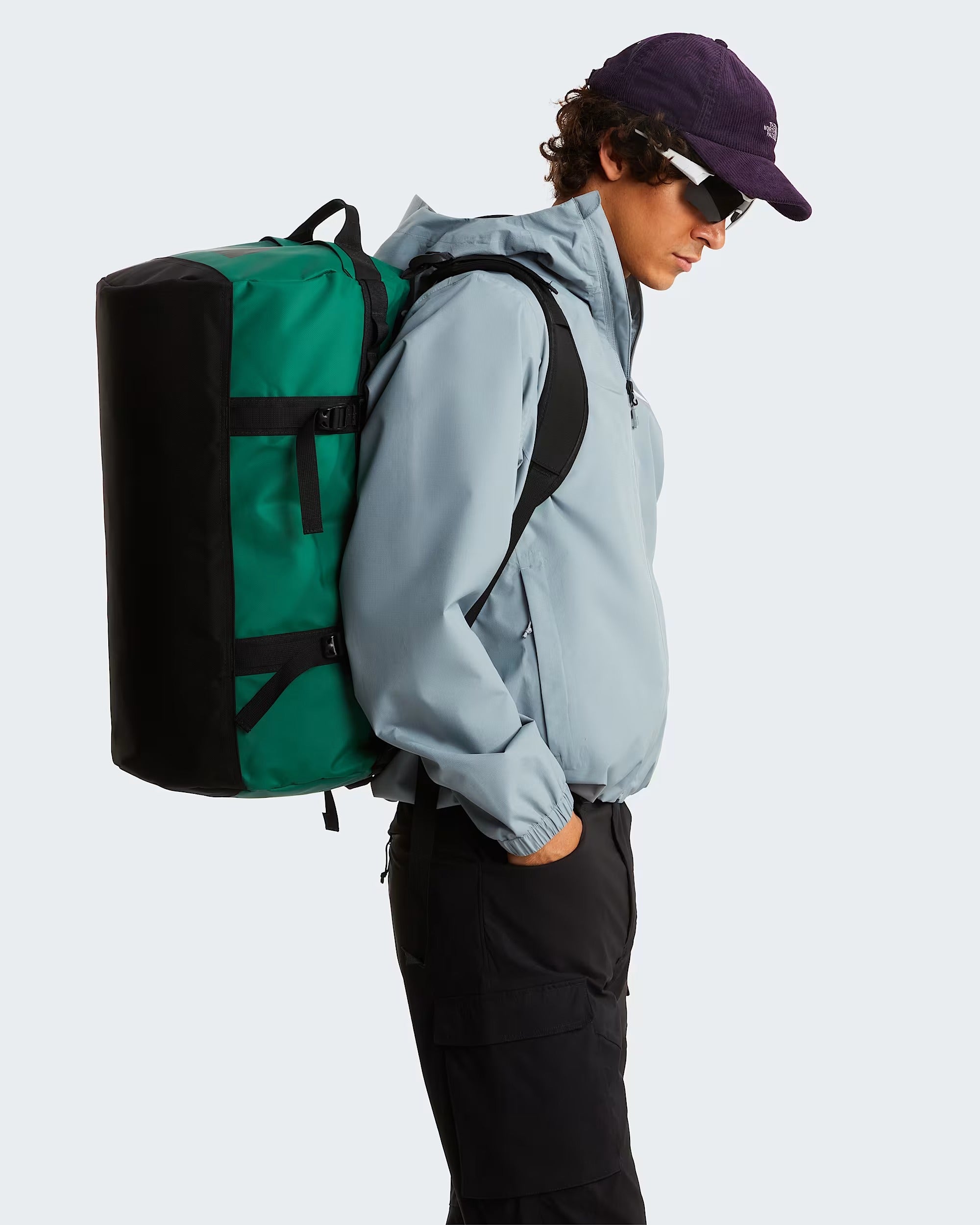 THE NORTH FACE Borsone Base Camp Duffel 50L - S Evergreen-TNF Black