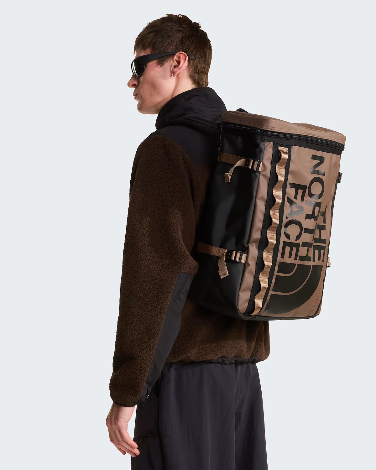 THE NORTH FACE Zaino Base Camp Fuse Box Smokey Brown-TNF Black-Garnet