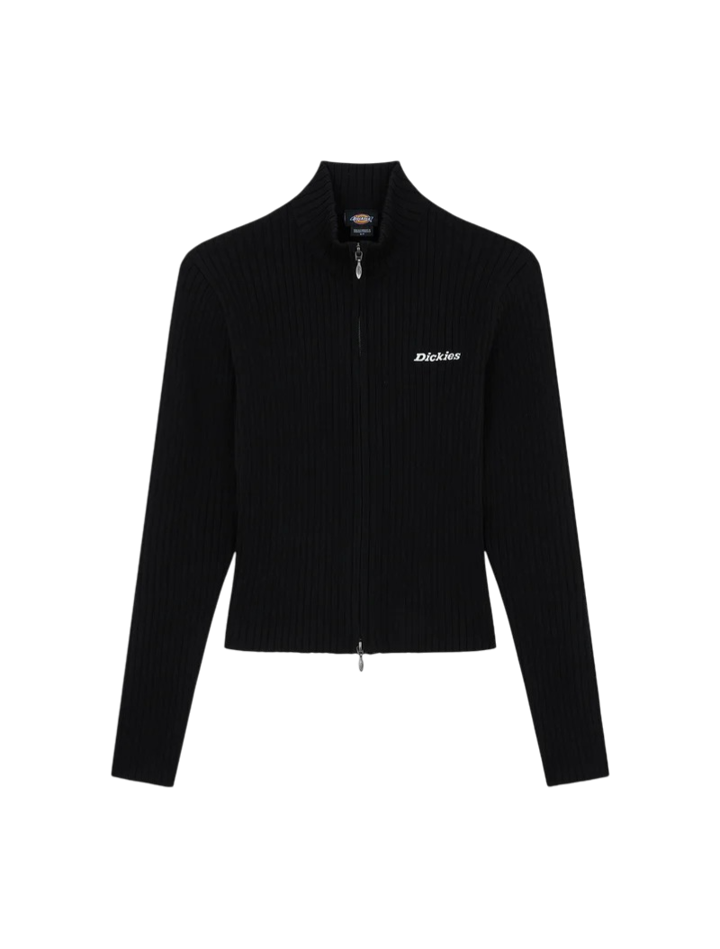 DICKIES Maglione con zip integrale Wellsville Black