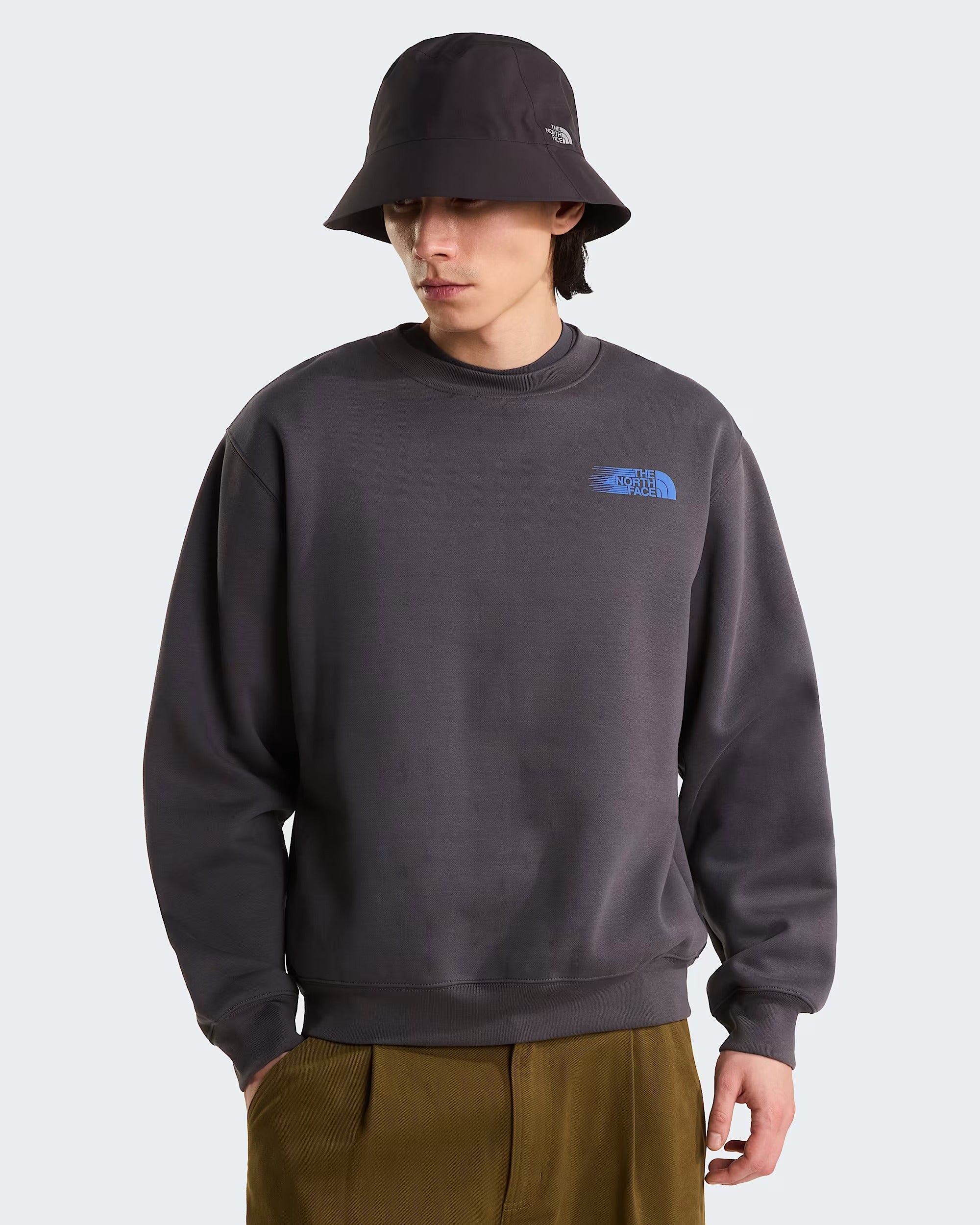 THE NORTH FACE Felpa Retro Trail Relaxed Anthracite Grey