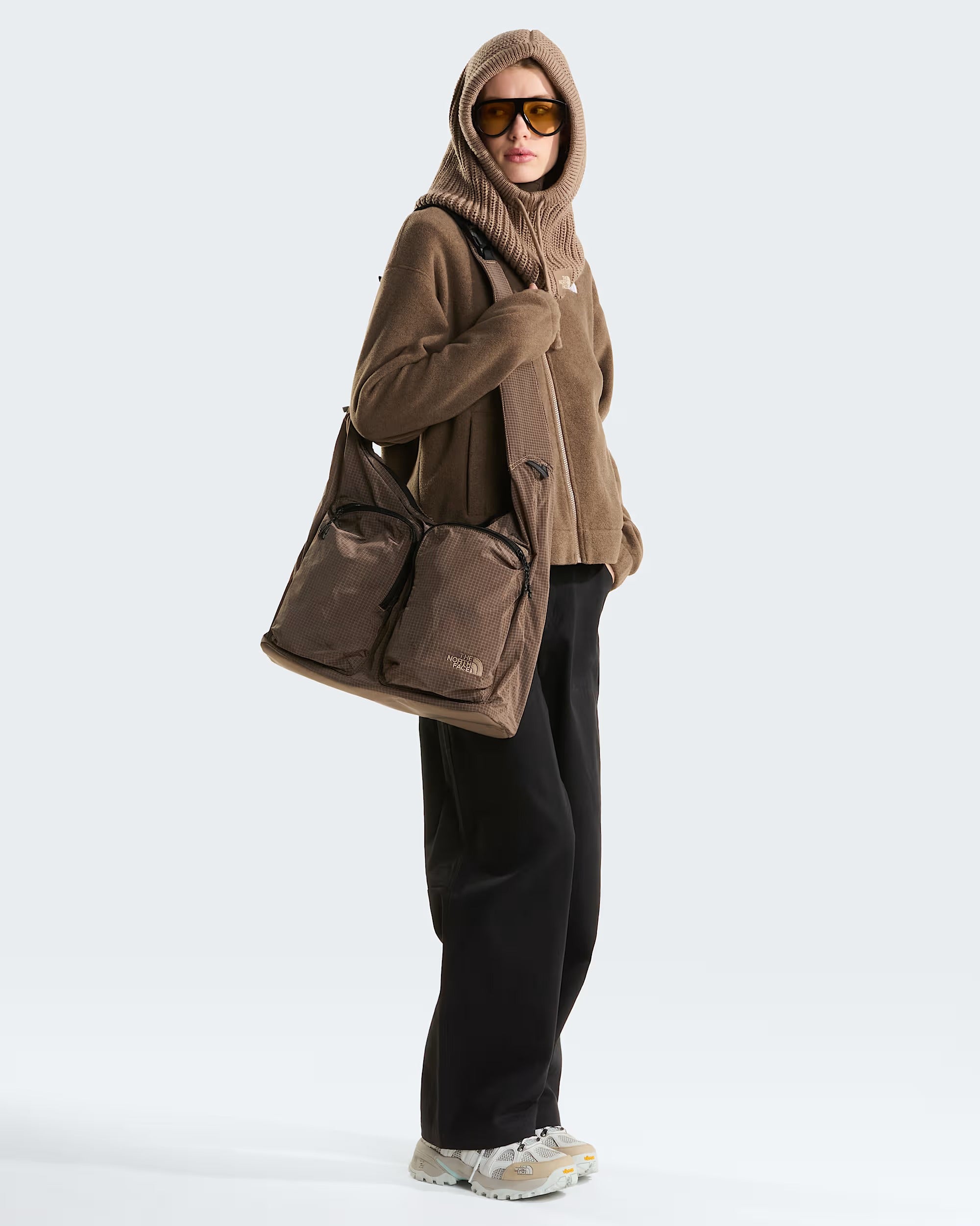 THE NORTH FACE Giacca in pile con colletto Garnet Black Heather