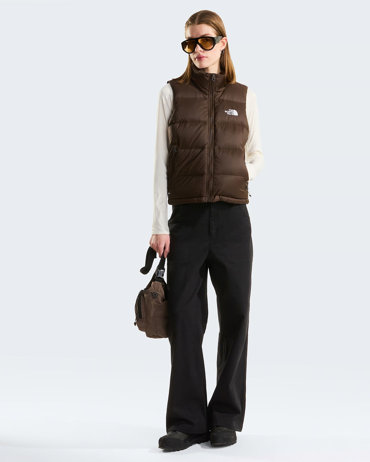 THE NORTH FACE Gilet donna in piumino Hydrenalite™ A-Line Dark Chestnut
