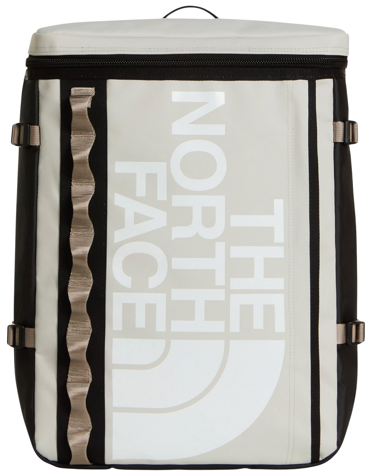 Zaino Blaze Shop The North Face Base Camp Fuse Box in grigio chiaro e nero con design squadrato e logo frontale