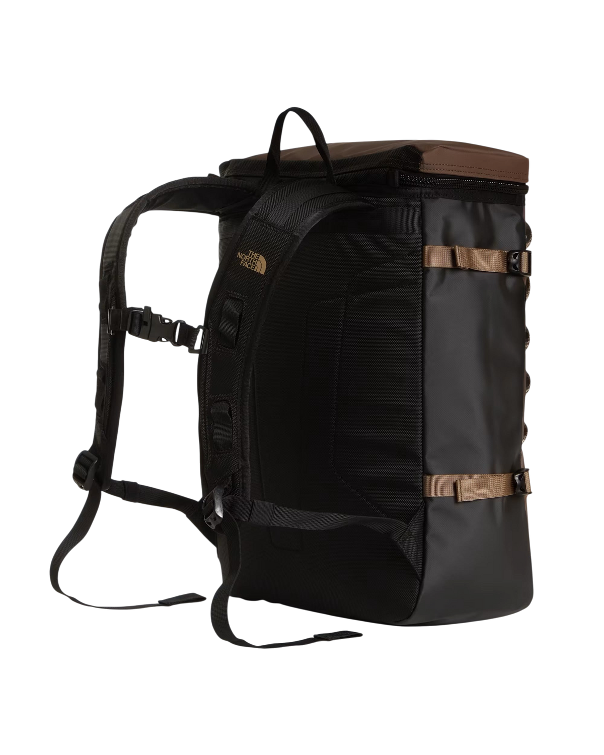 Zaino Blaze Shop The North Face Base Camp Fuse Box marrone e nero con spallacci imbottiti e design squadrato