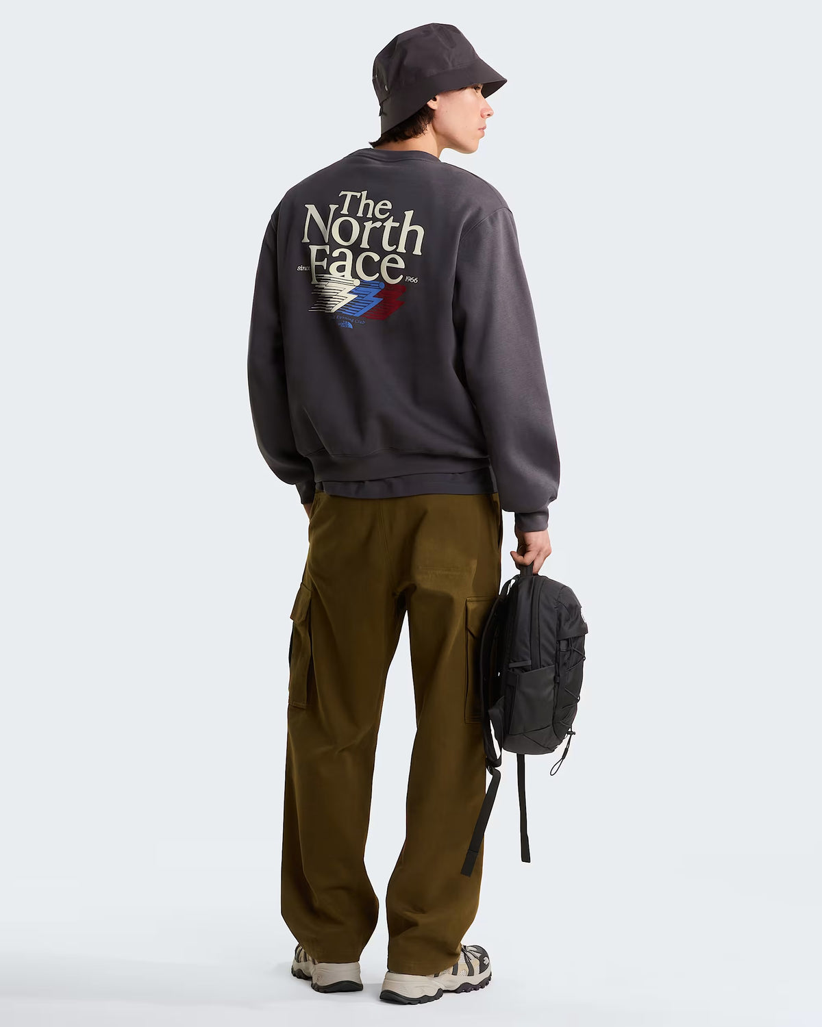 THE NORTH FACE Felpa Retro Trail Relaxed Anthracite Grey