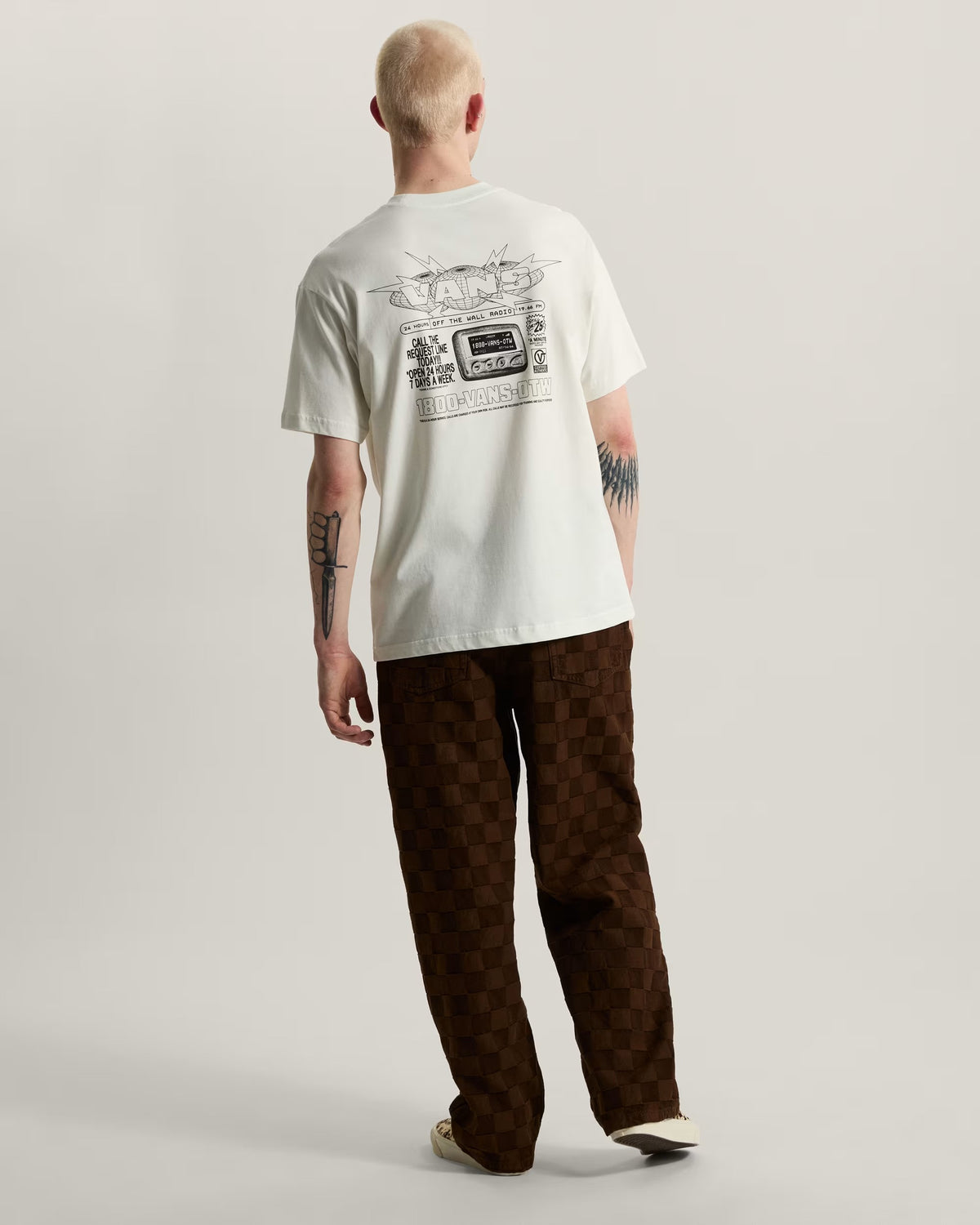 VANS T-SHIRT Hotline Radio Off White