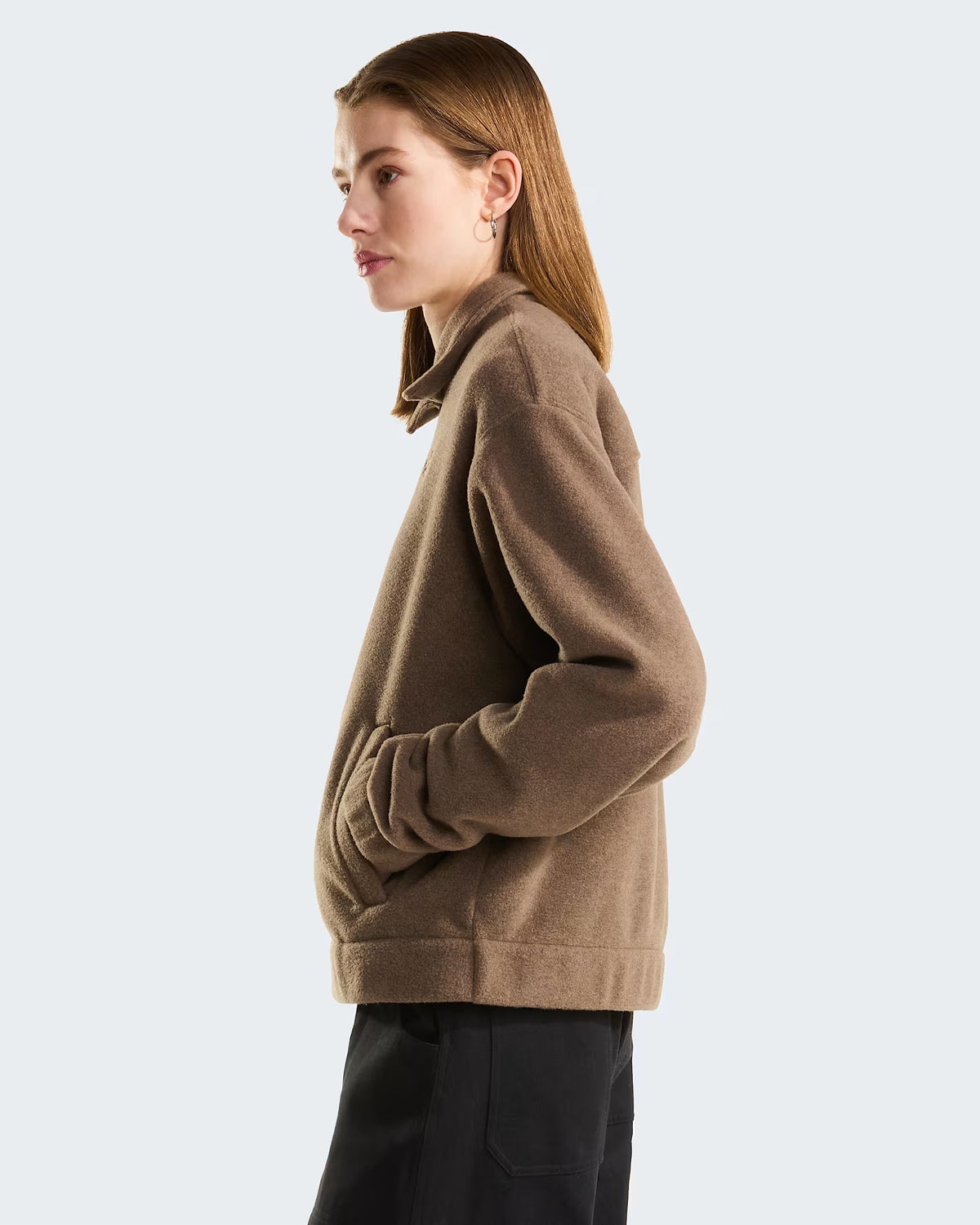 THE NORTH FACE Giacca in pile con colletto Garnet Black Heather