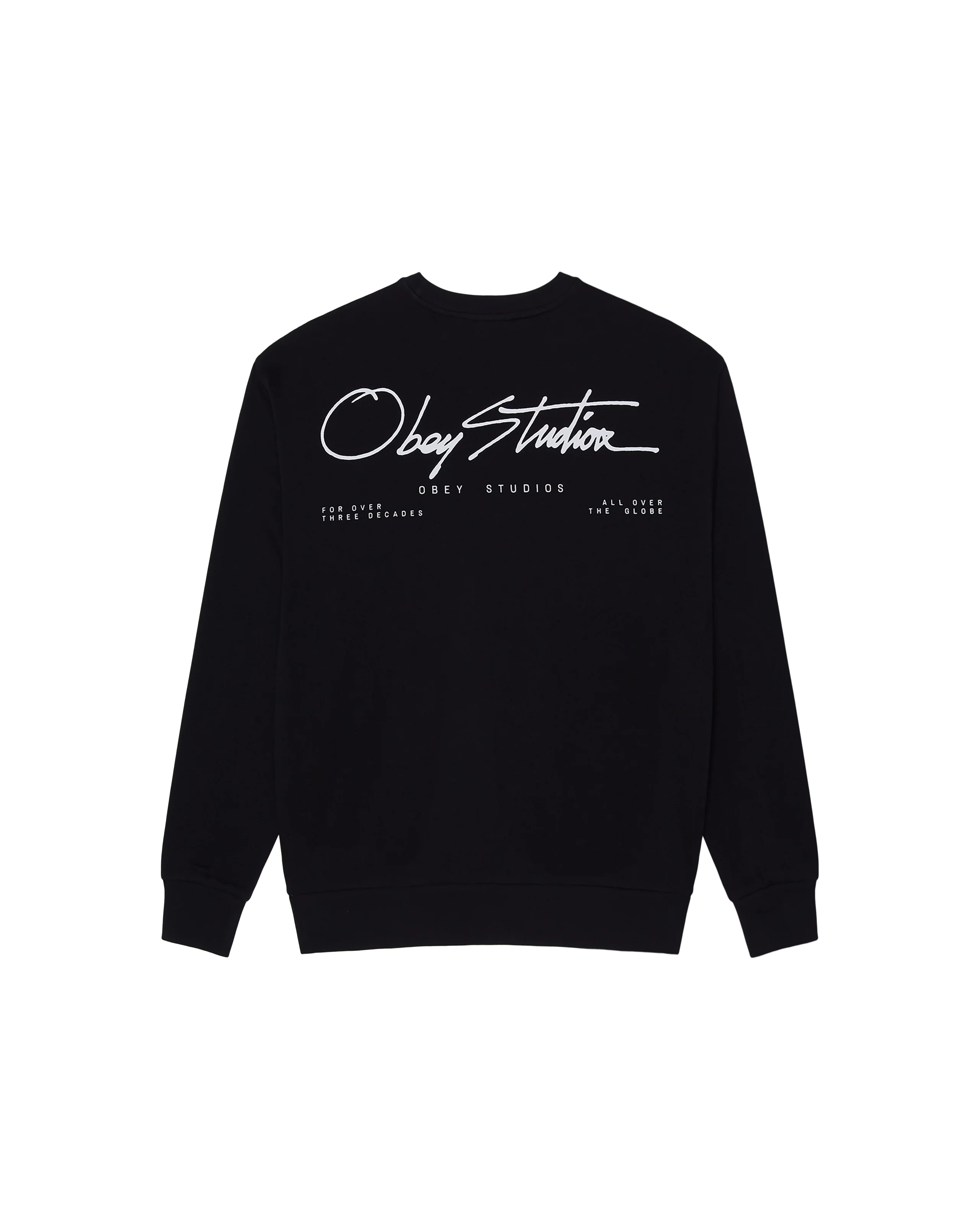 OBEY AUTOGRAPH CREWNECK Black