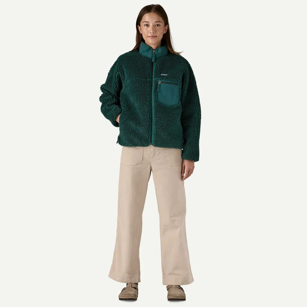 Giacca in pile Classic Retro-X® PATAGONIA da donna, verde cascata 