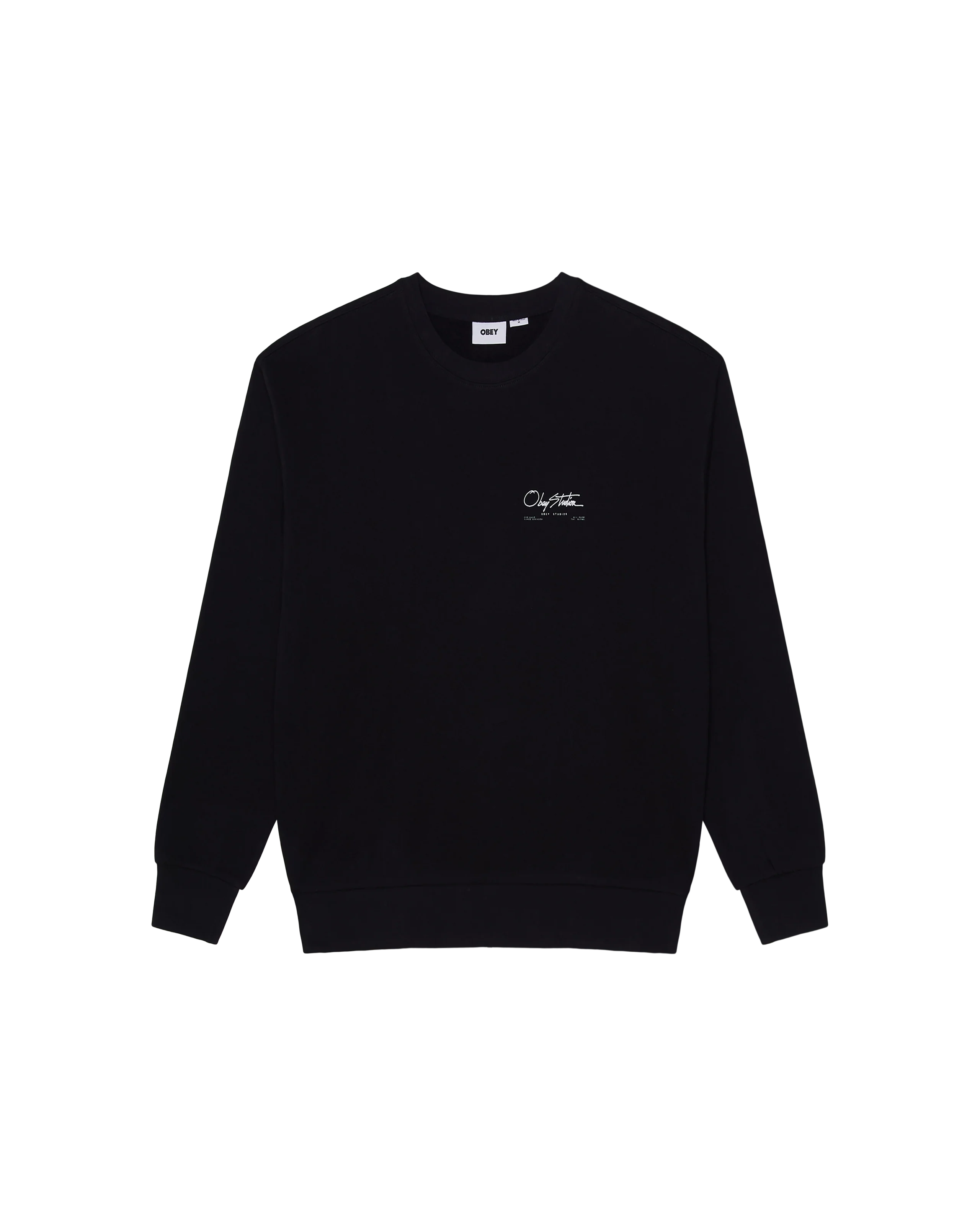OBEY AUTOGRAPH CREWNECK Black