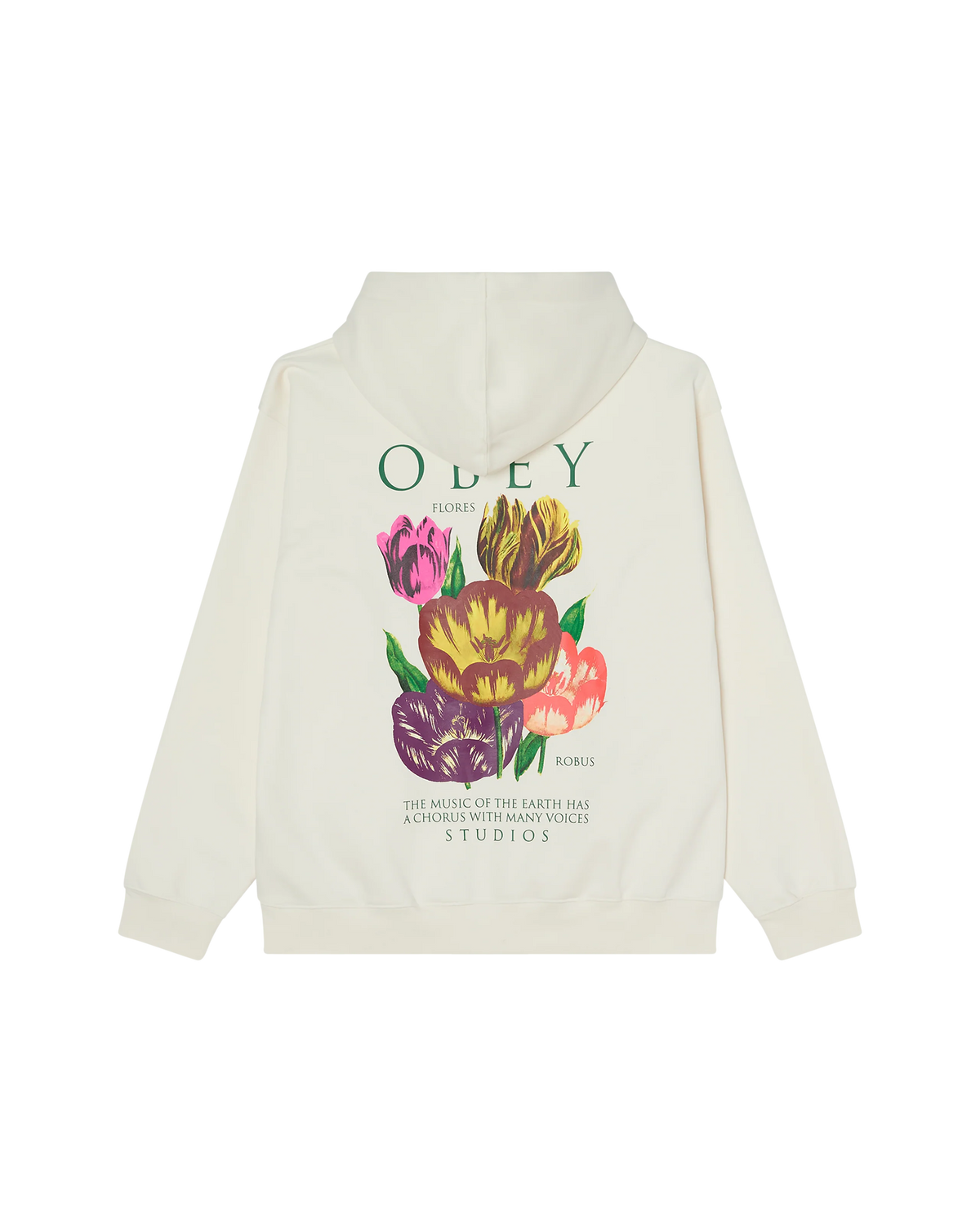OBEY FLORES ROBUS PULLOVER Unbleached