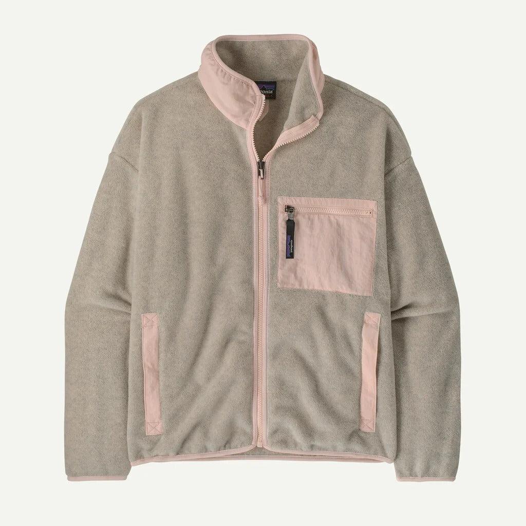 PATAGONIA Women's Synchilla® Fleece Jacket Oatmeal Heather w/Pink Frost