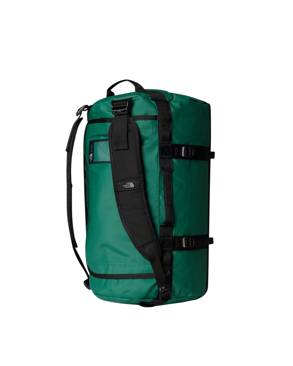 Borsone Blaze Shop The North Face Base Camp Duffel 50L verde e nero con spallacci ergonomici e cinghie di compressione