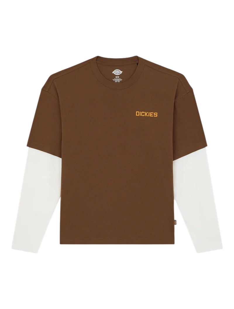DICKIES T-shirt leggera Payson 2-in-1  Marrone legno