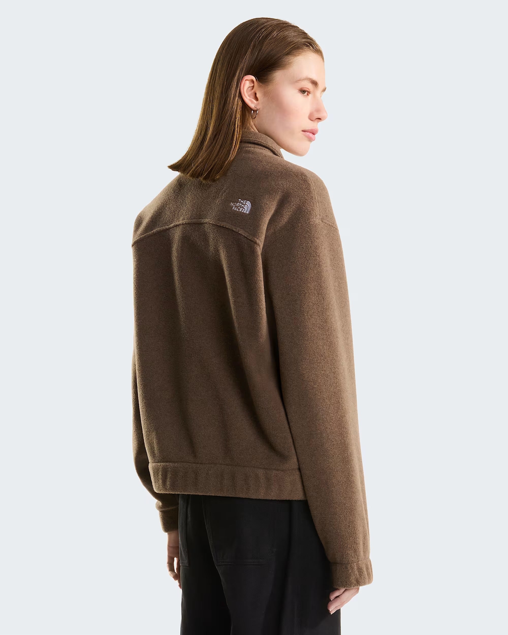 THE NORTH FACE Giacca in pile con colletto Garnet Black Heather